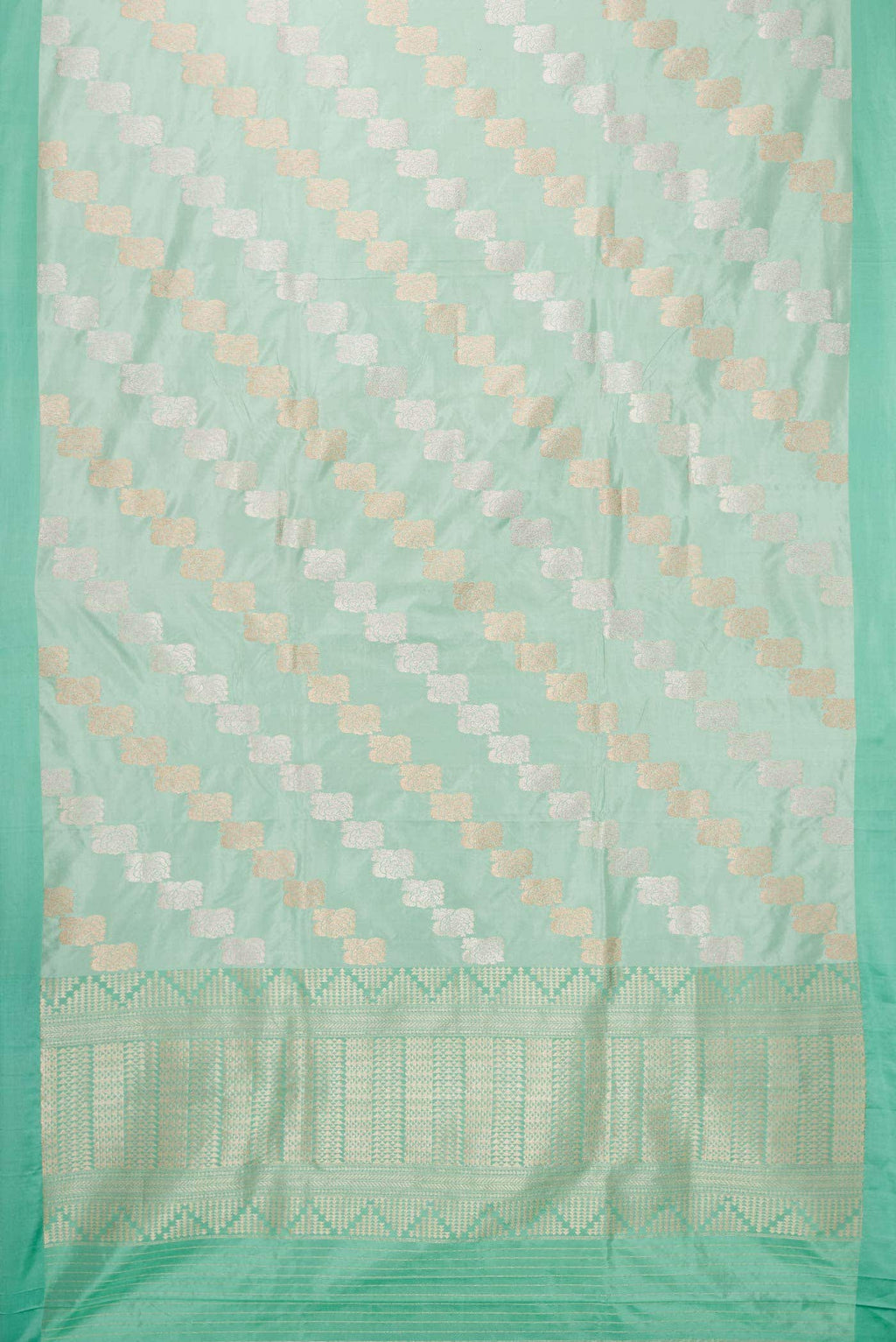 Light Blue Banarasi Silk Saree