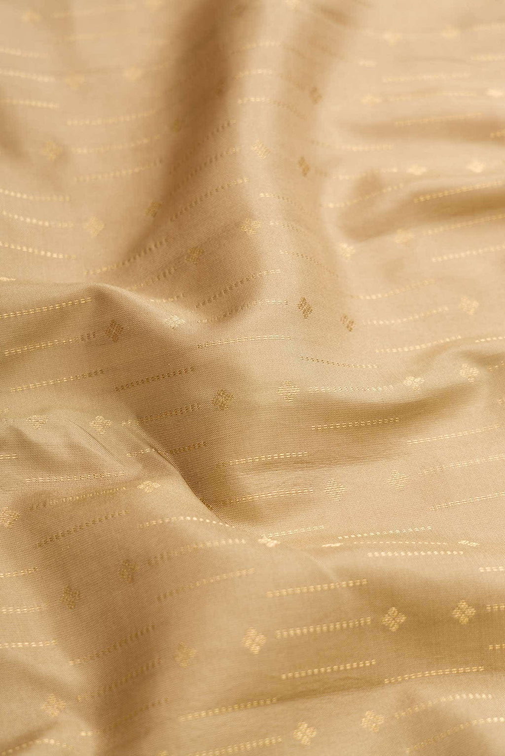 Beige Kanchipuram Silk Saree