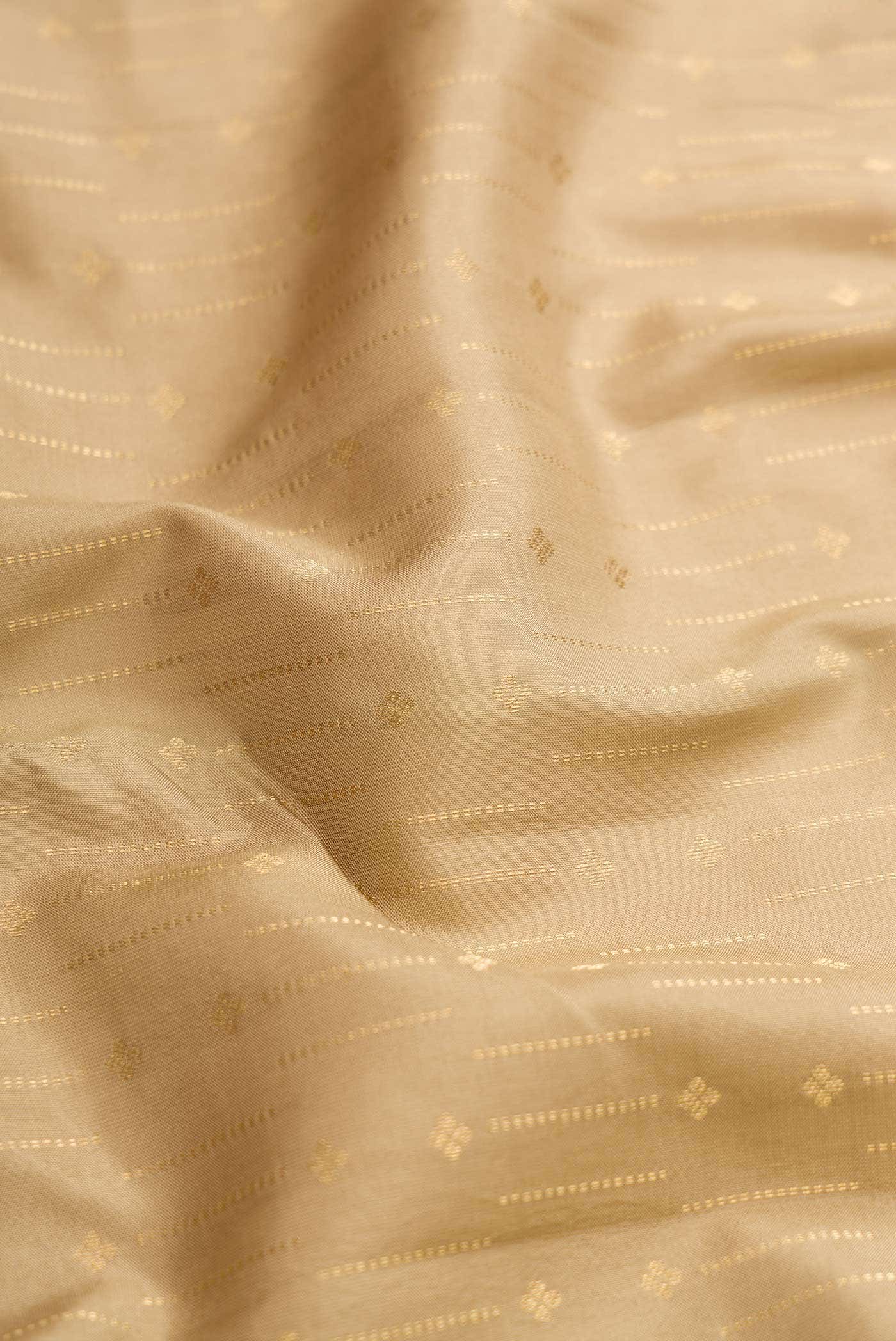 Beige Kanchipuram Silk Saree