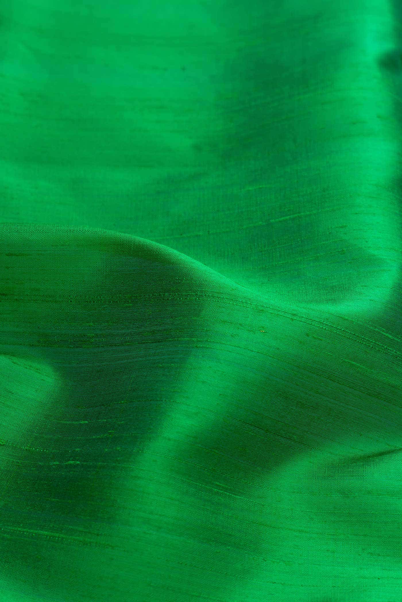 Green Dual Tone Raw Silk Saree