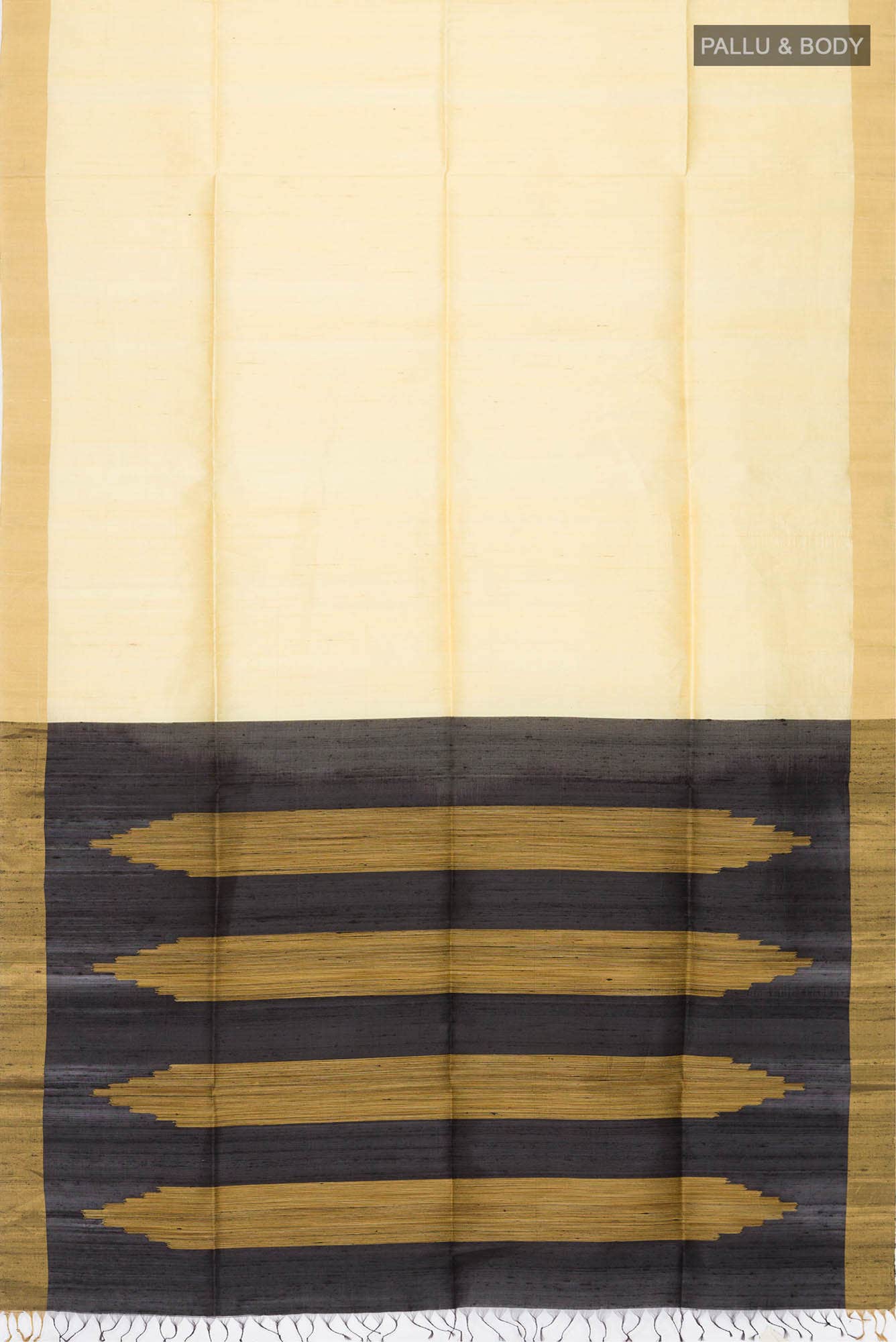 Beige Raw Silk Saree