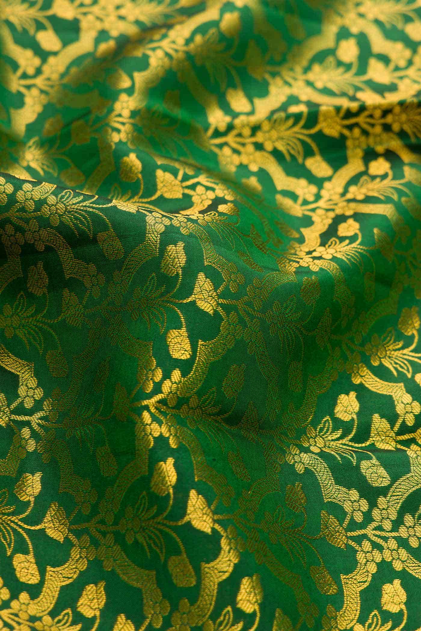 Green Dual Tone Kanchipuram Silk Saree