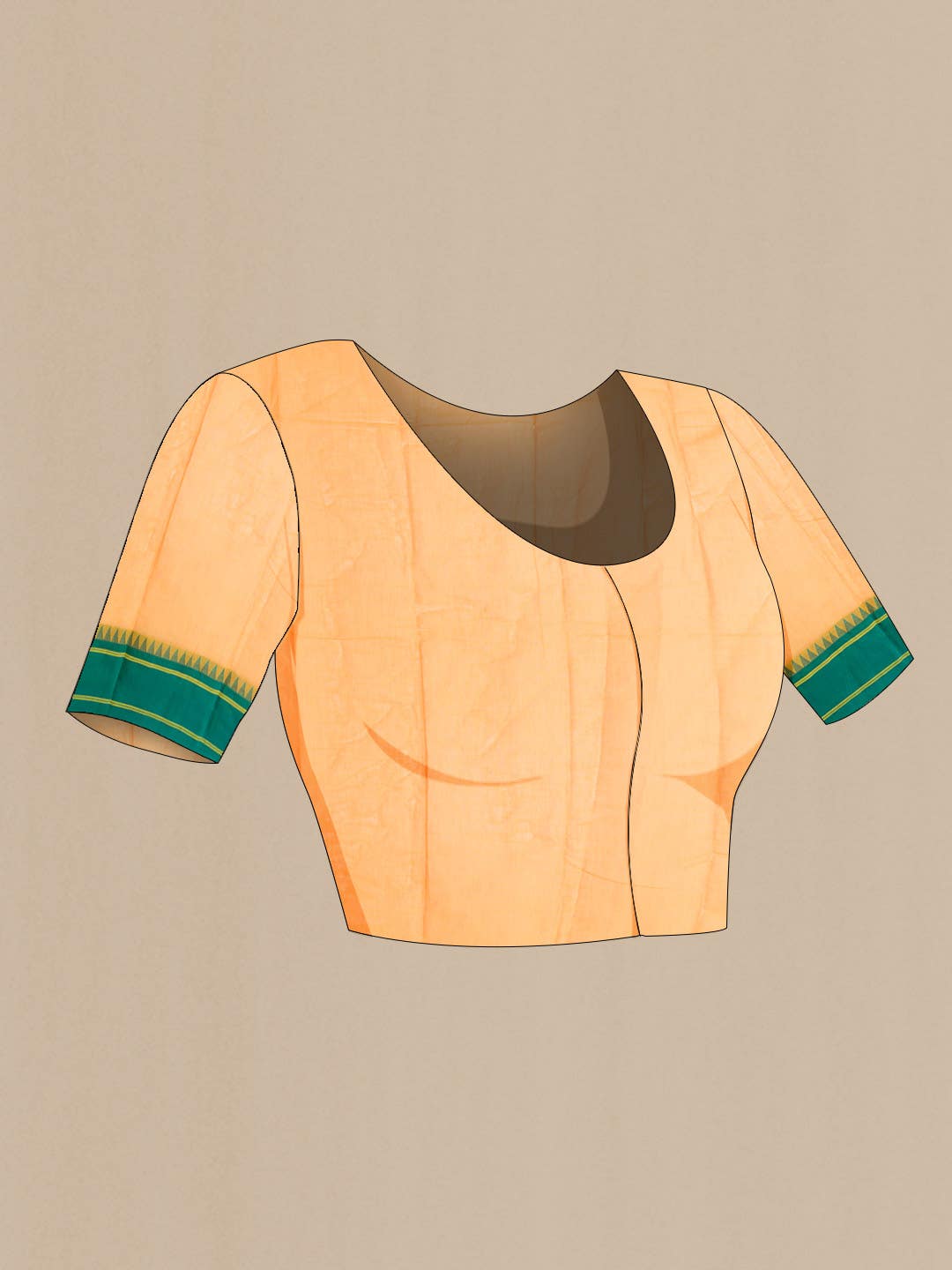 Mustard Kanchi Cotton Saree