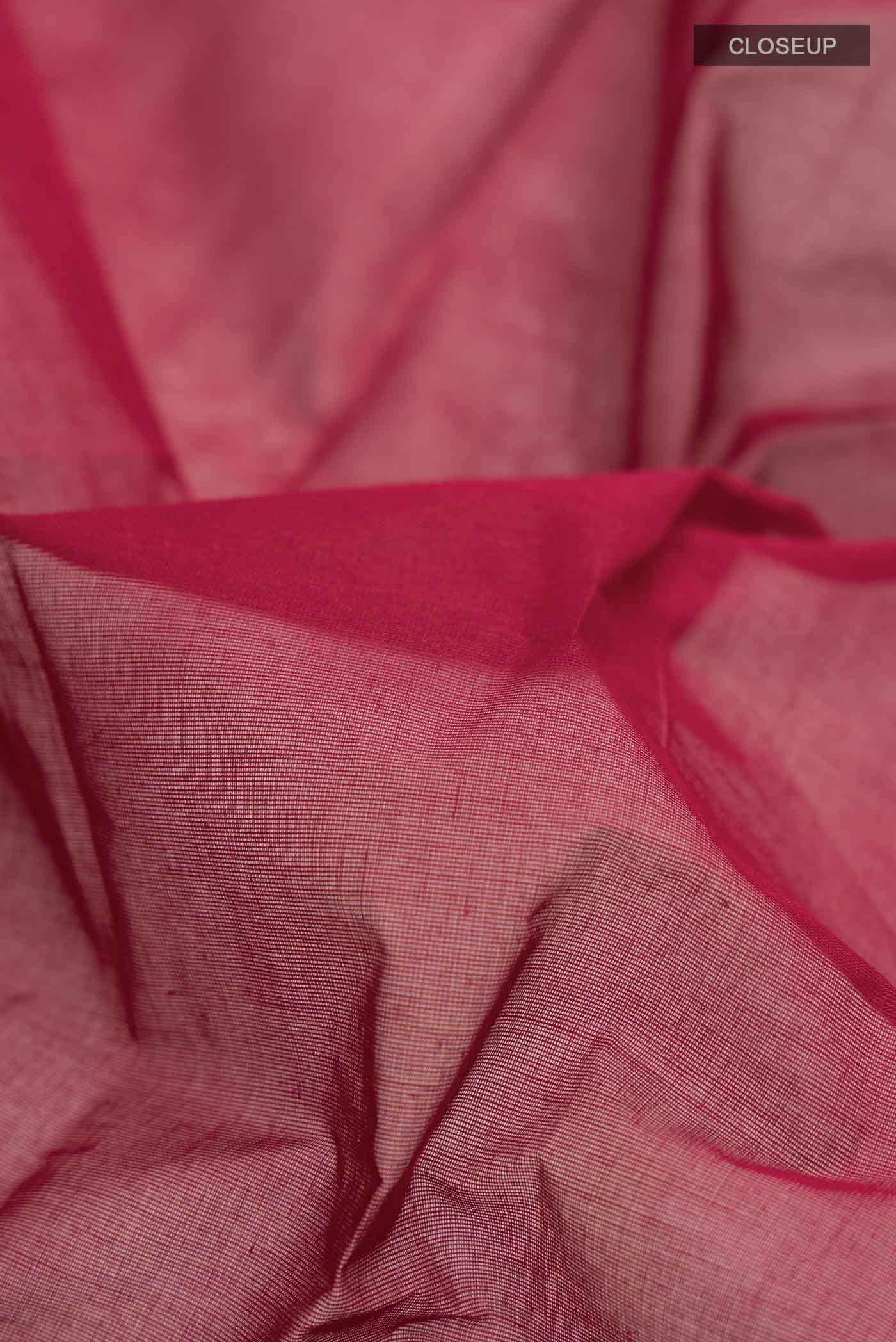 Maroon Kanchi Cotton Saree