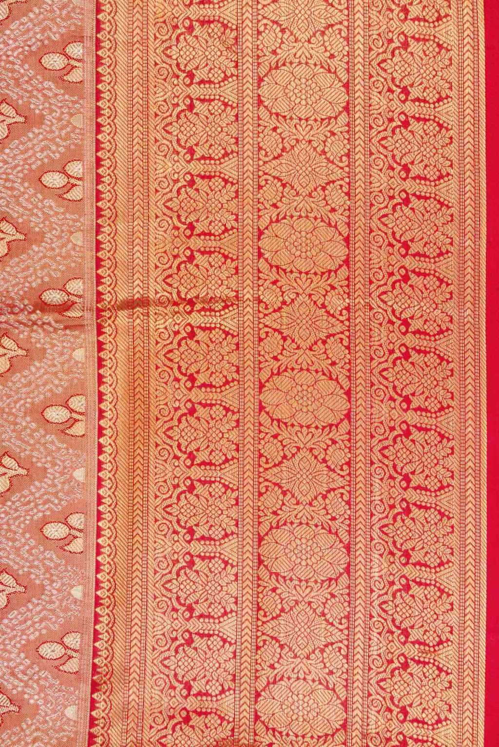 Dark Pink Dual Tone Kanchipuram Tissue Silk Saree