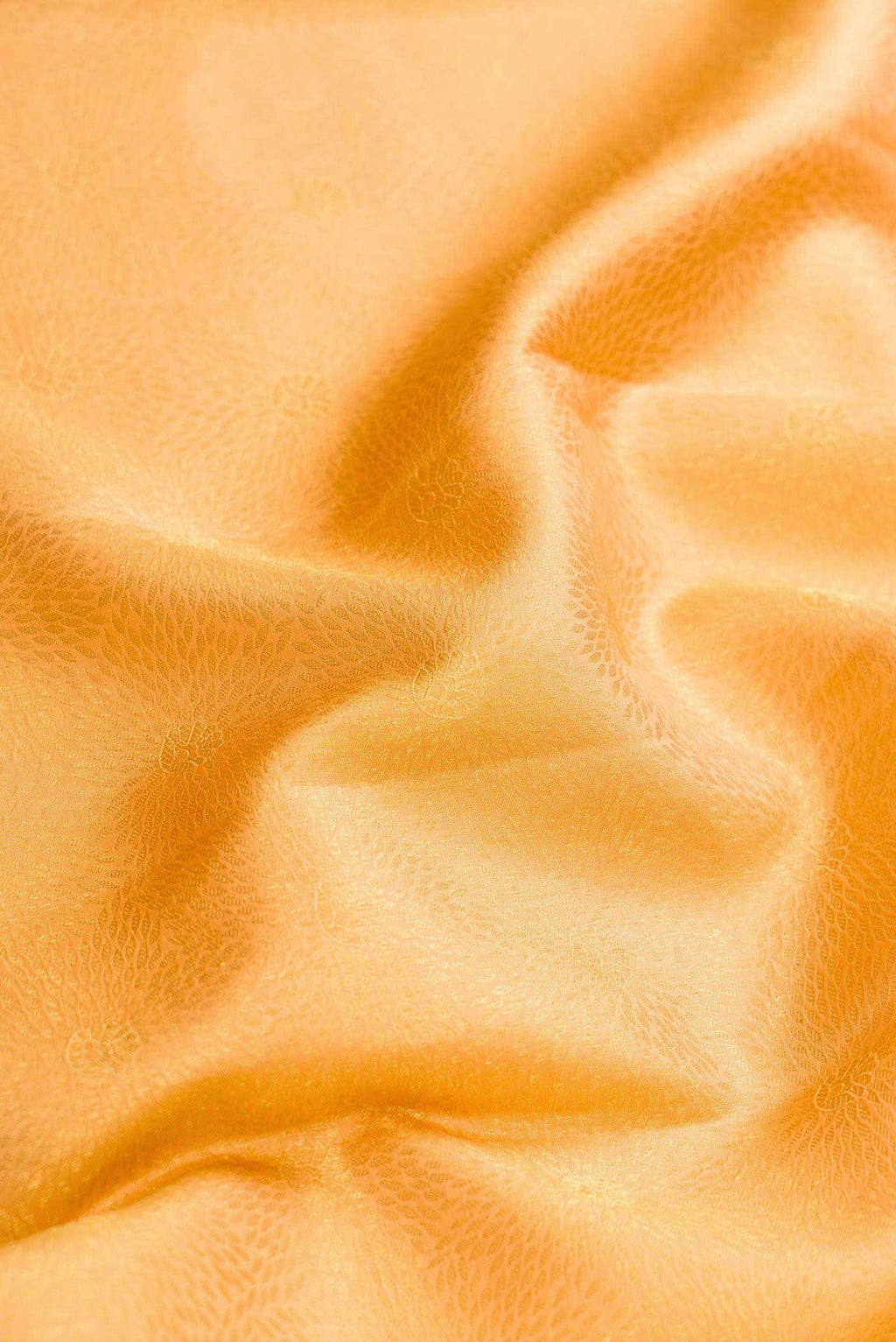 Golden Peach Dual Tone Kanchipuram Silk Saree