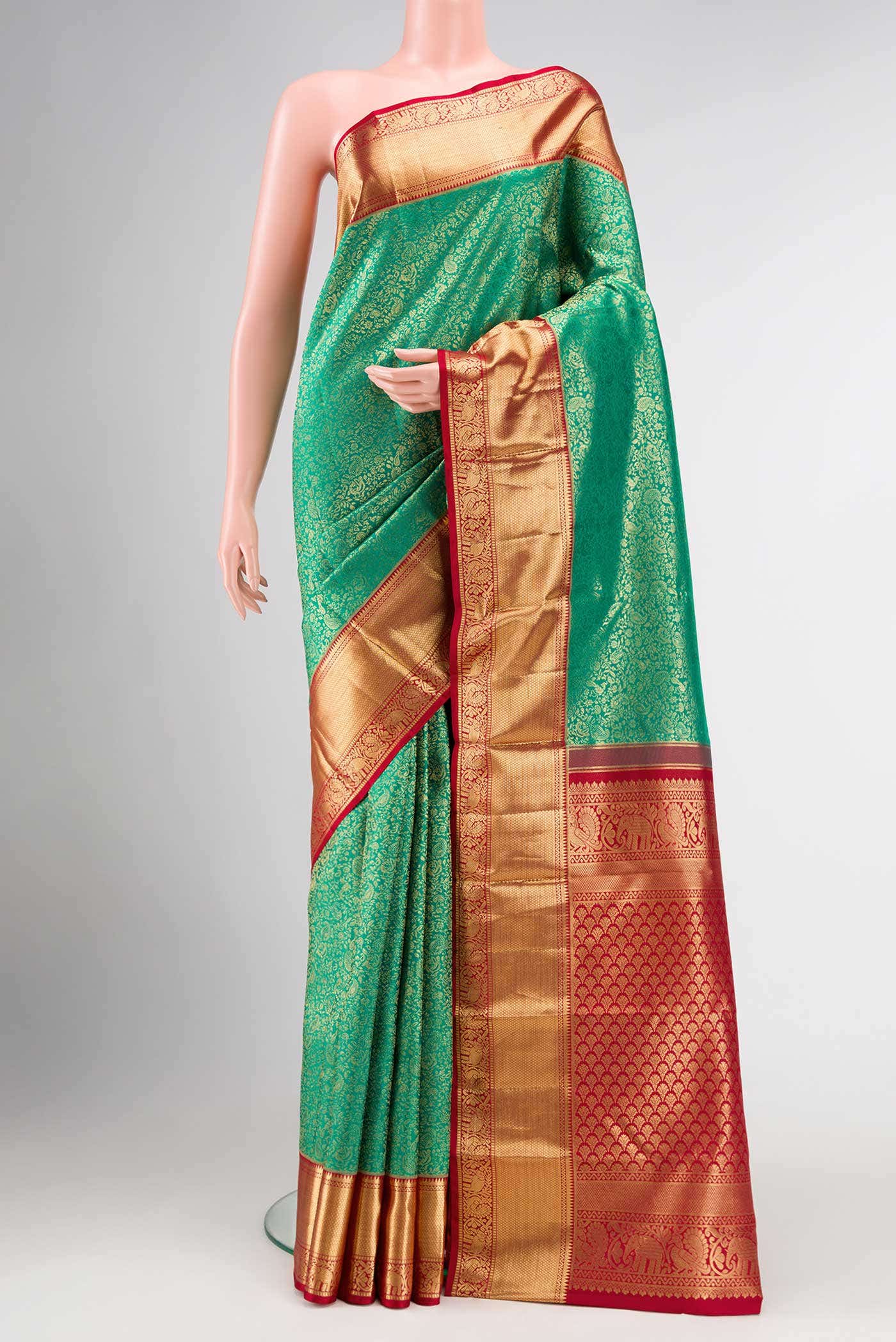 Green Kanchipuram Silk Saree