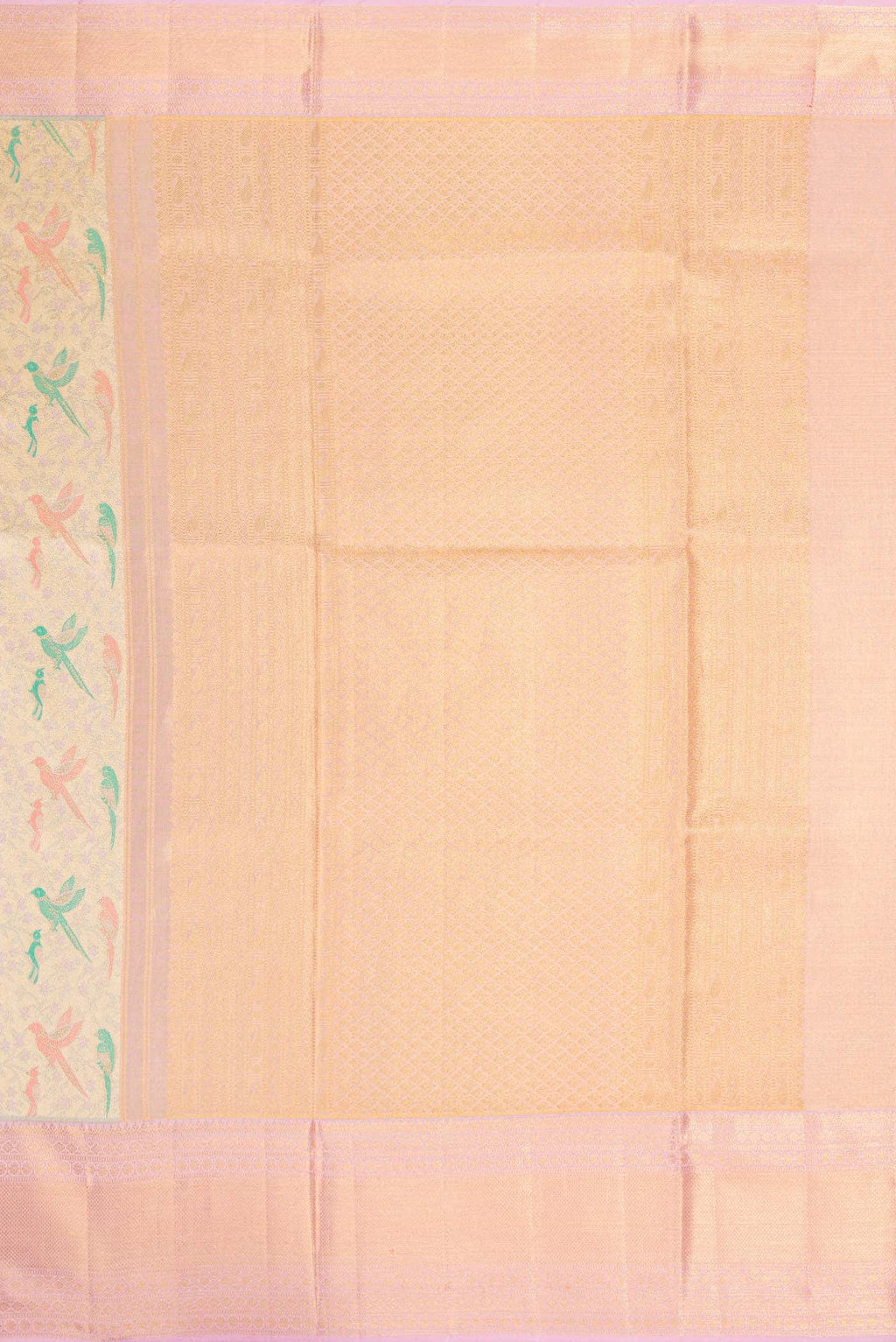 Gold Dual Tone Kanchipuram Tissue Silk Saree