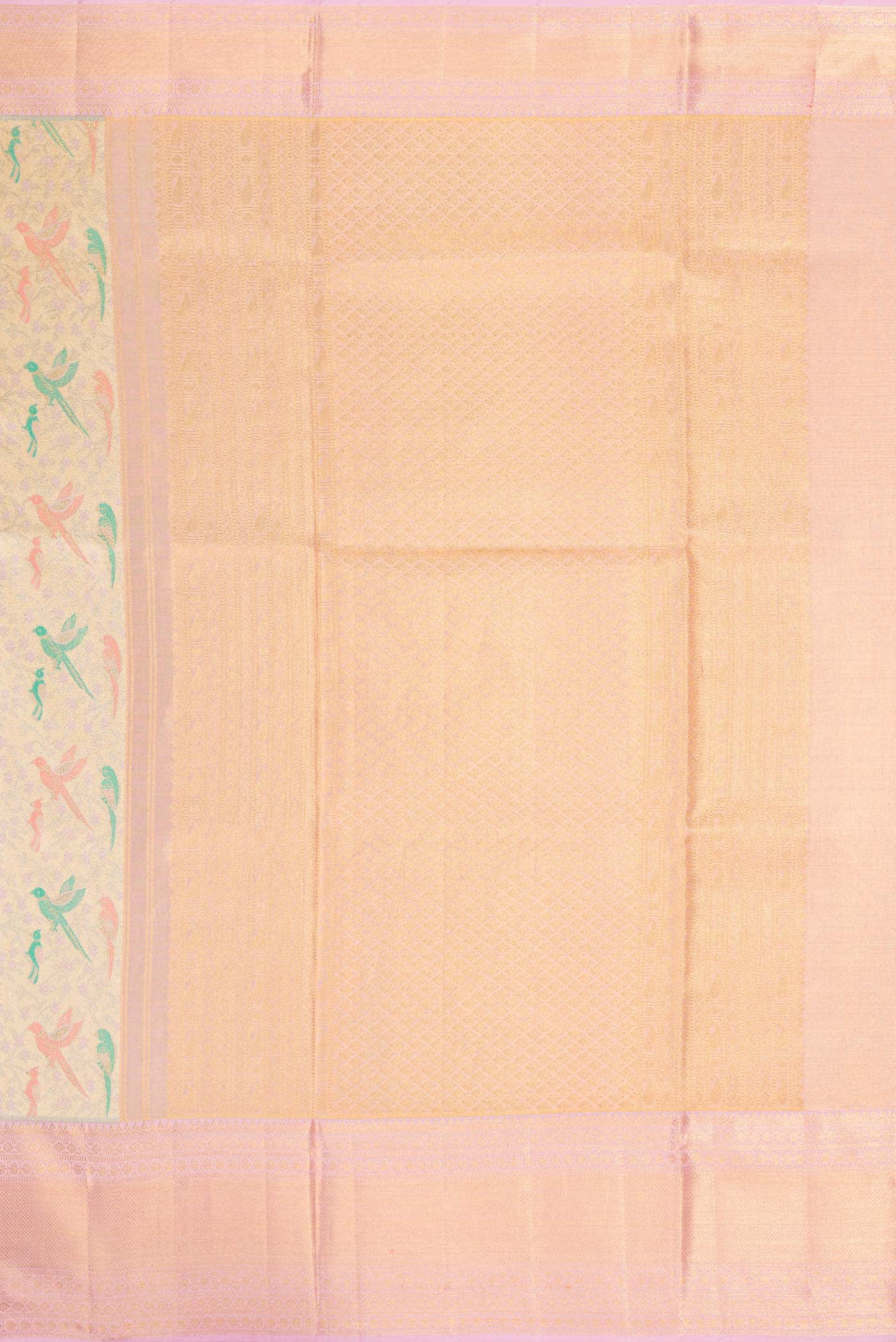 Gold Dual Tone Kanchipuram Tissue Silk Saree