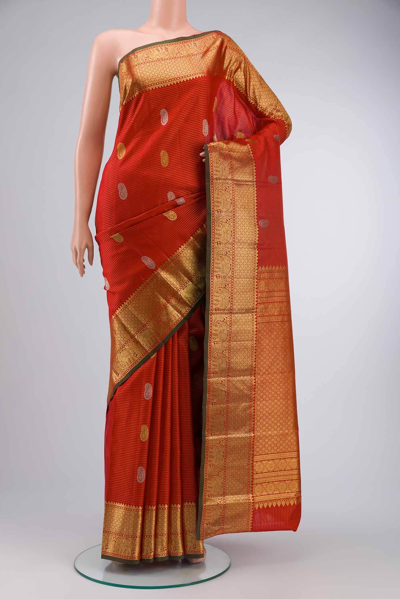 Red Kanchipuram Silk Saree