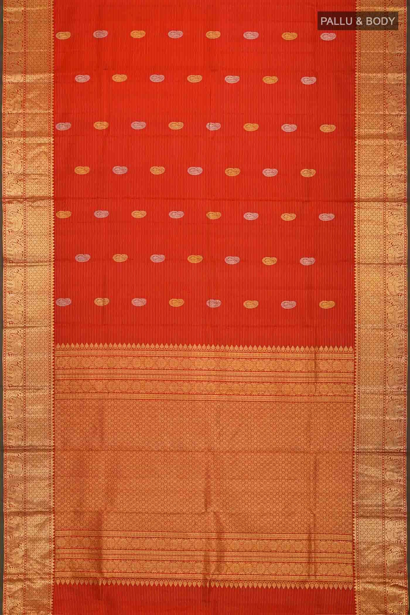 Red Kanchipuram Silk Saree