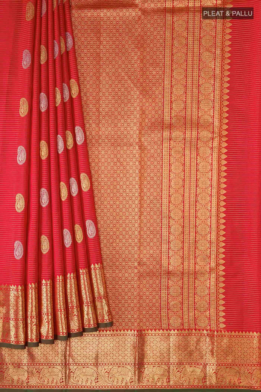 Red Kanchipuram Silk Saree