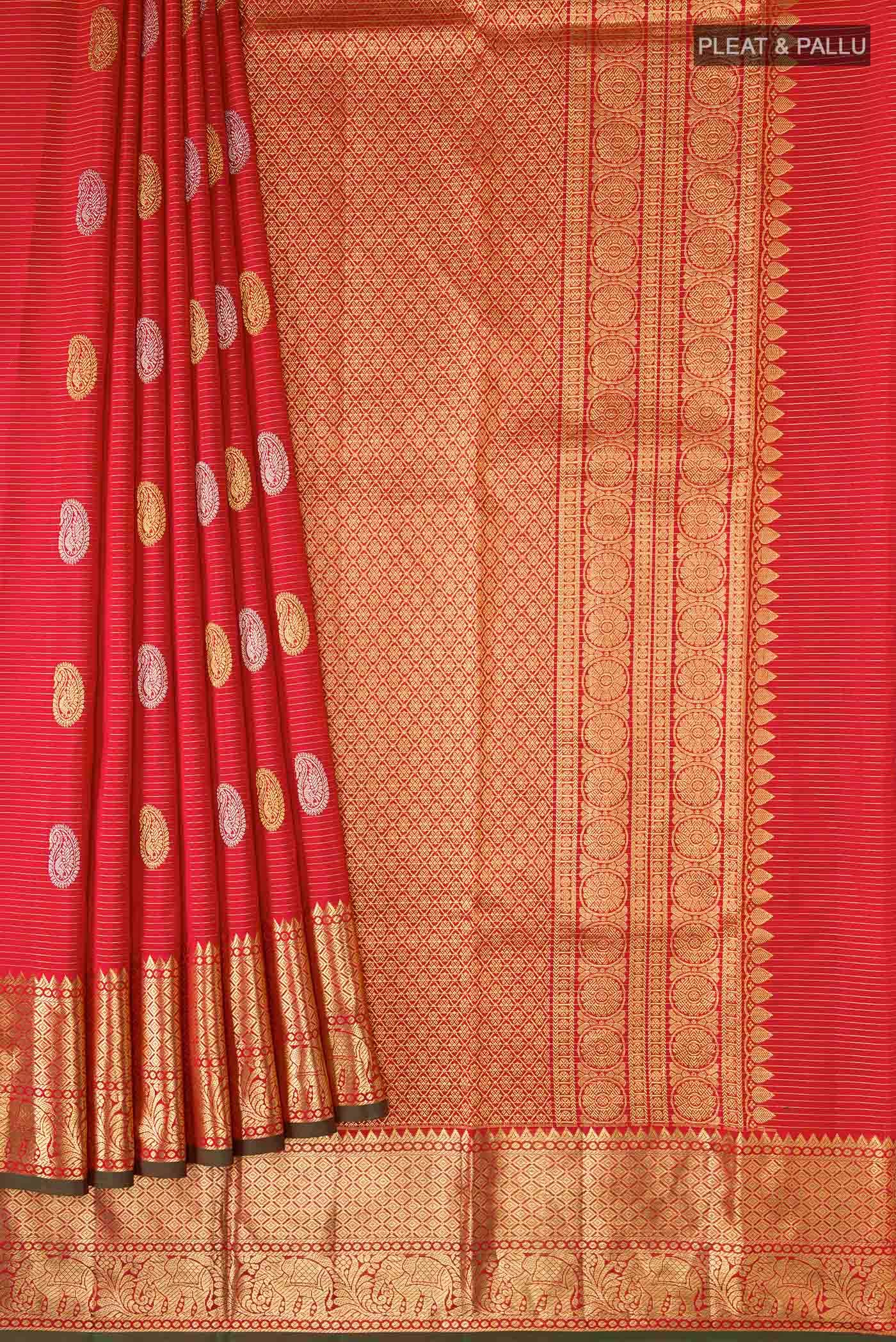Red Kanchipuram Silk Saree