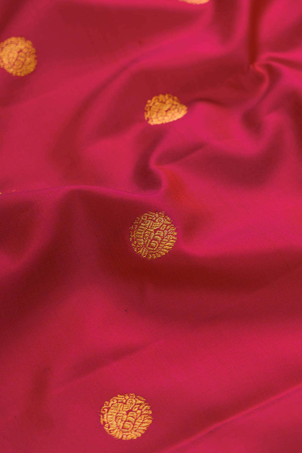 Dark Pink Dual Tone Kanchipuram Silk Saree
