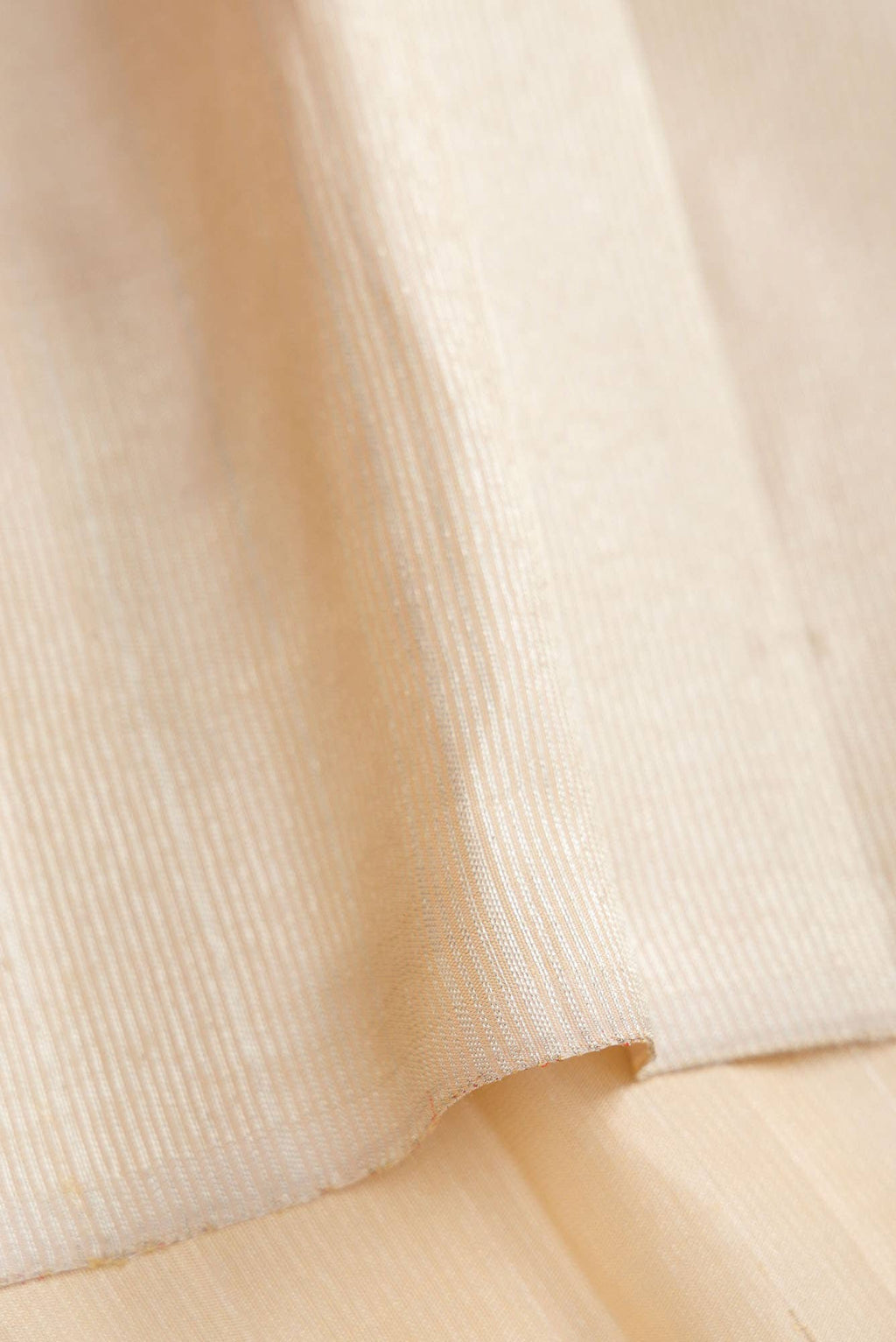 Beige Dual Tone Kanchipuram Tissue Silk Saree