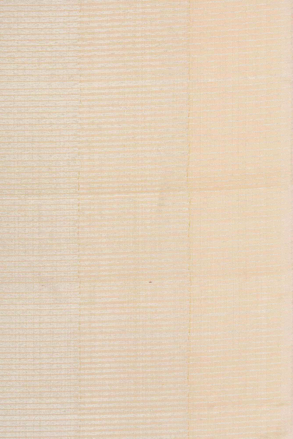 Beige Dual Tone Kanchipuram Tissue Silk Saree