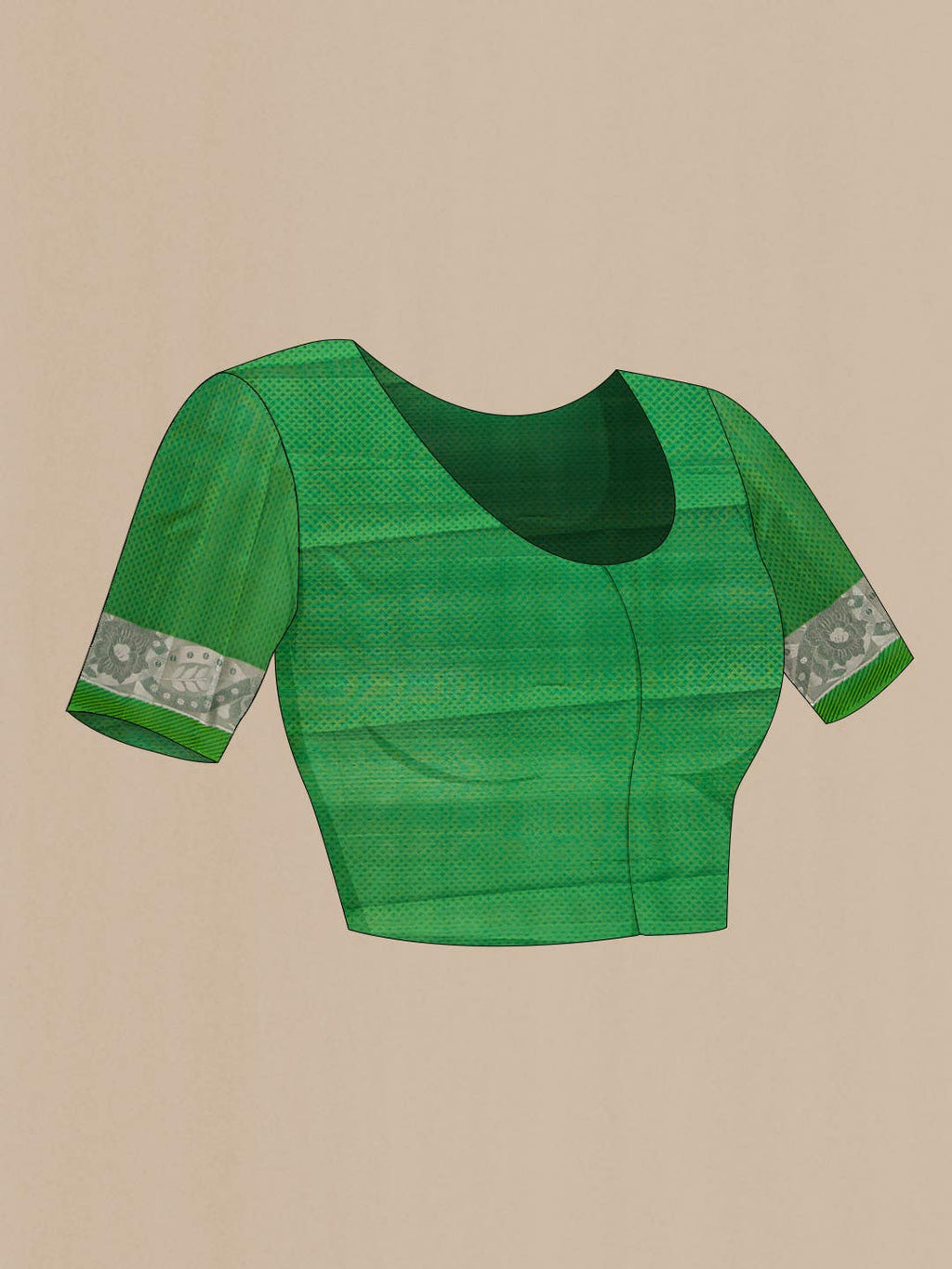 Bottle Green Dual Tone Kanchipuram Silk Saree