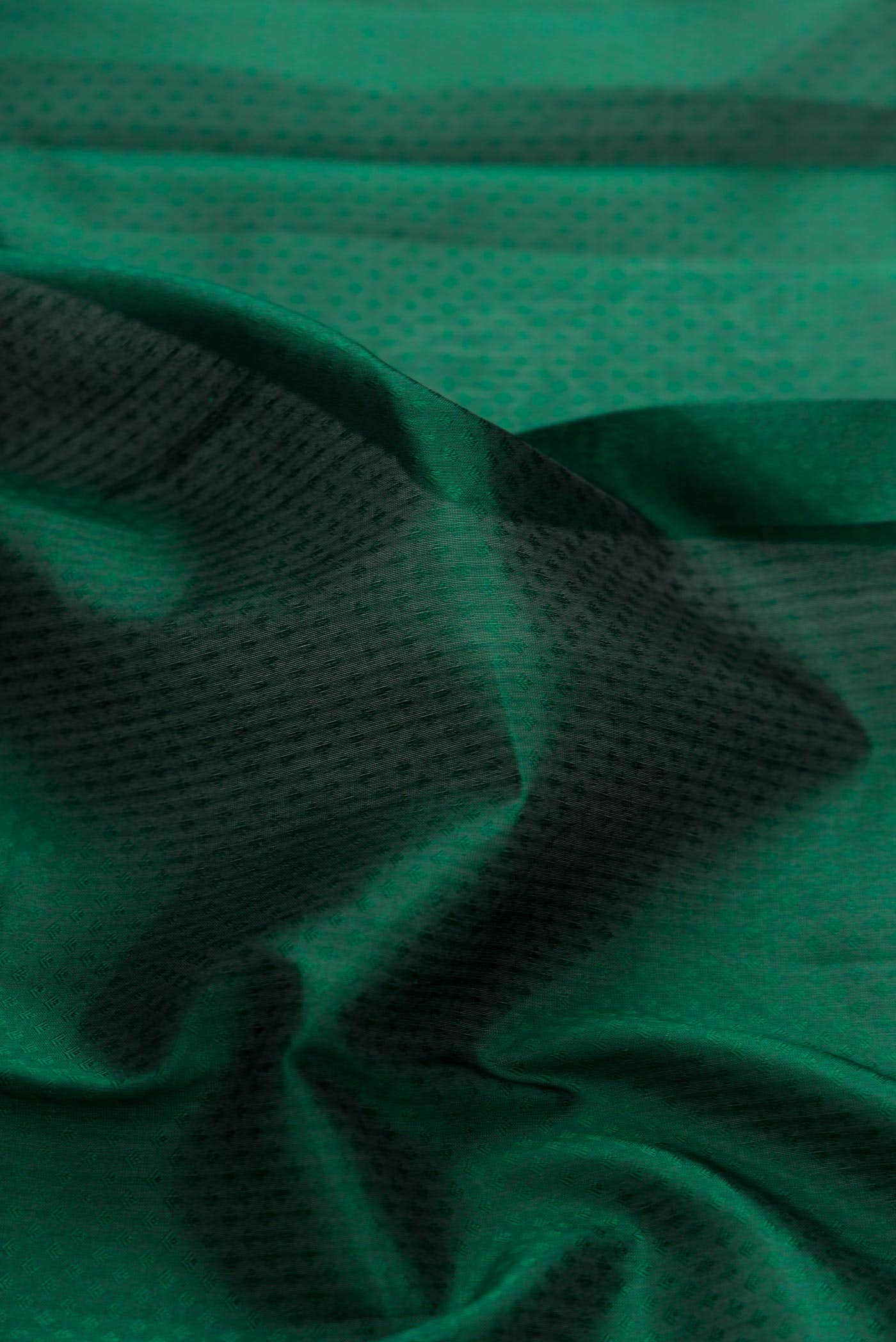 Bottle Green Dual Tone Kanchipuram Silk Saree