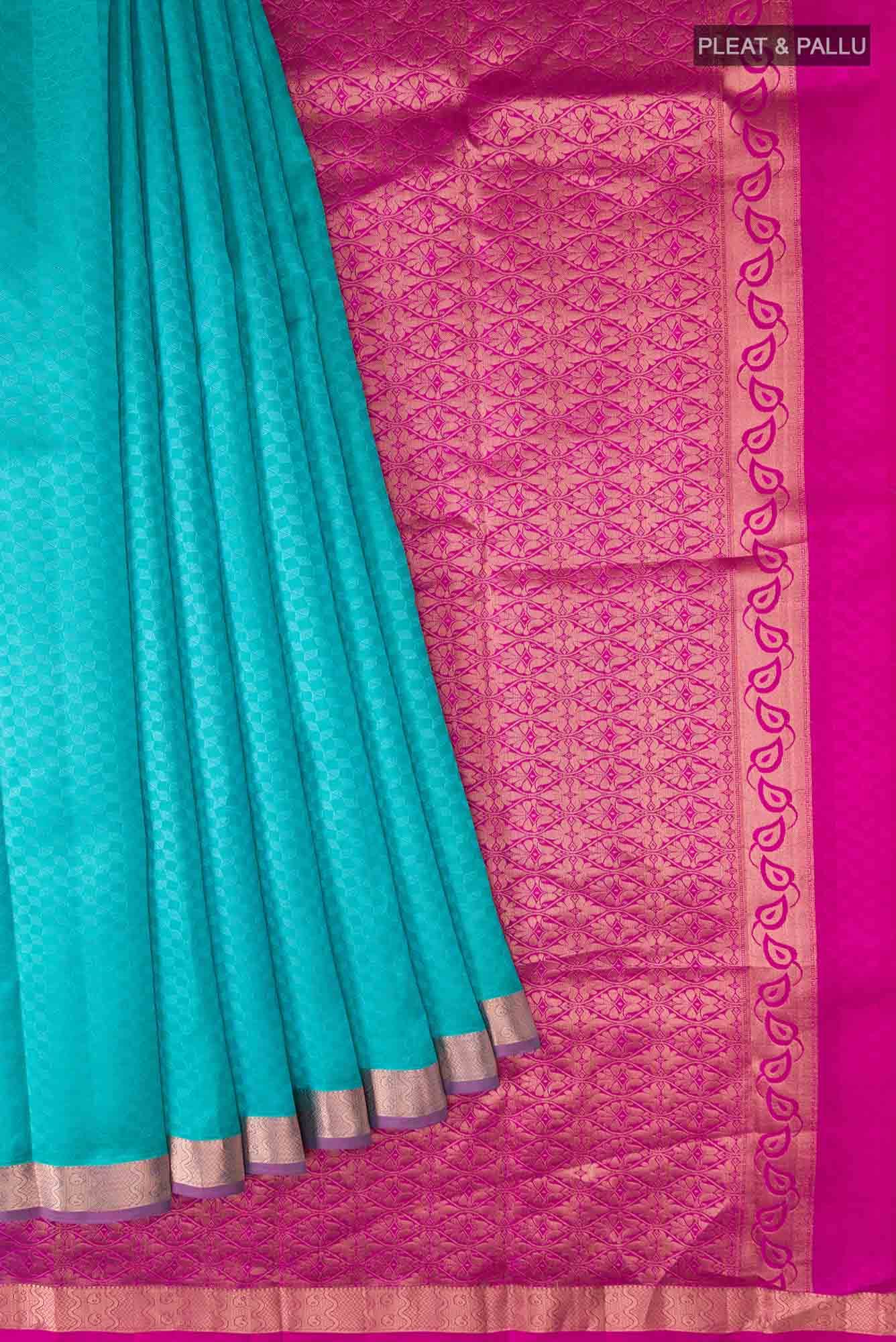 Blue Kanchipuram Silk Saree