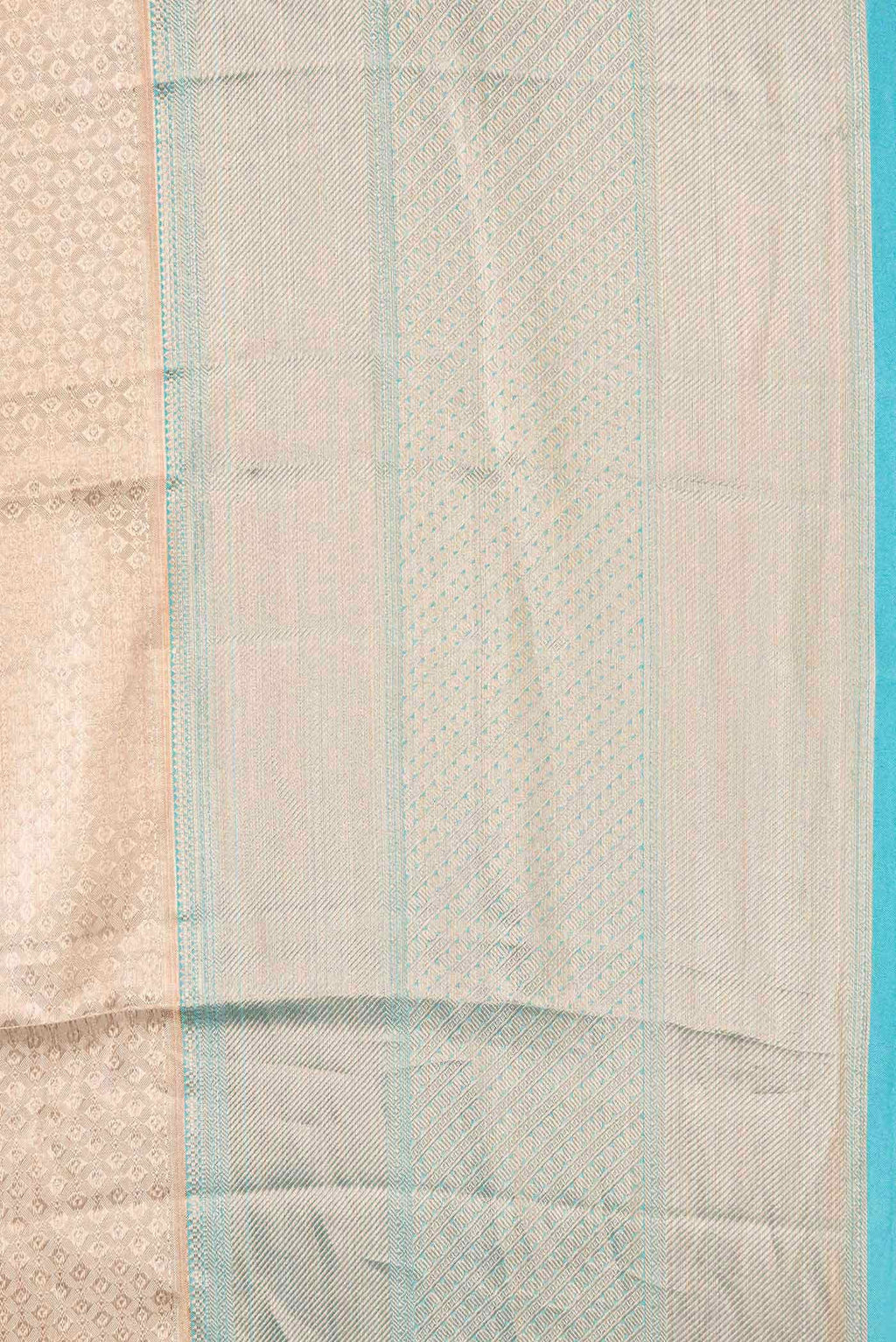 Golden Peach Kanchipuram Tissue Silk Saree