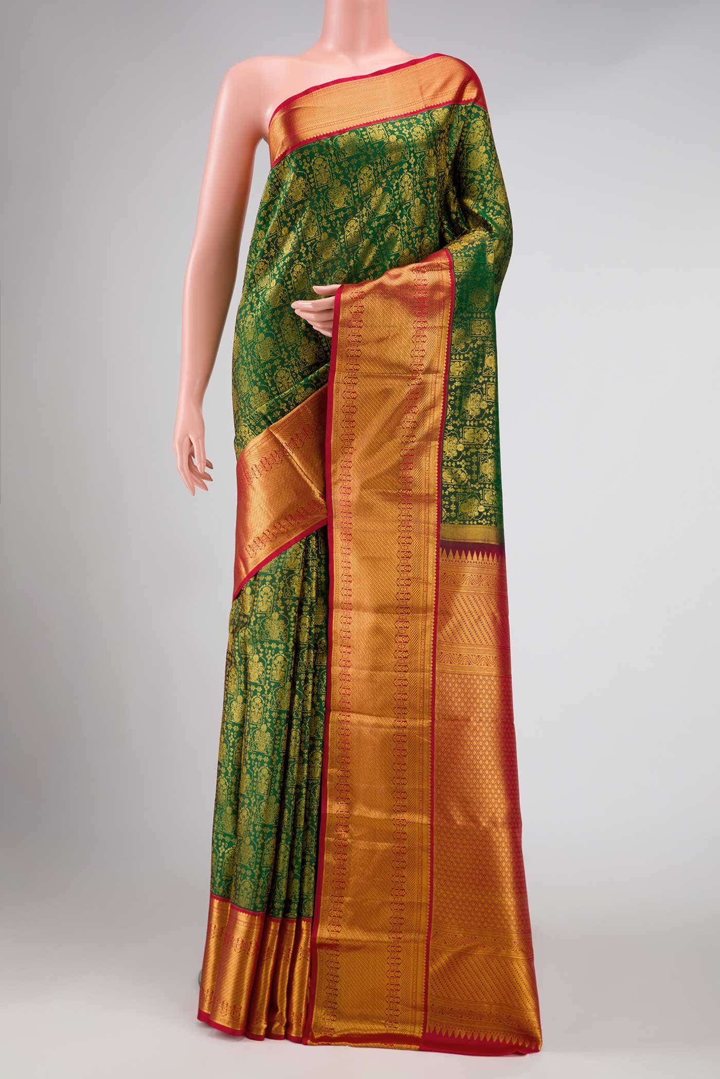 Green Kanchipuram Silk Saree