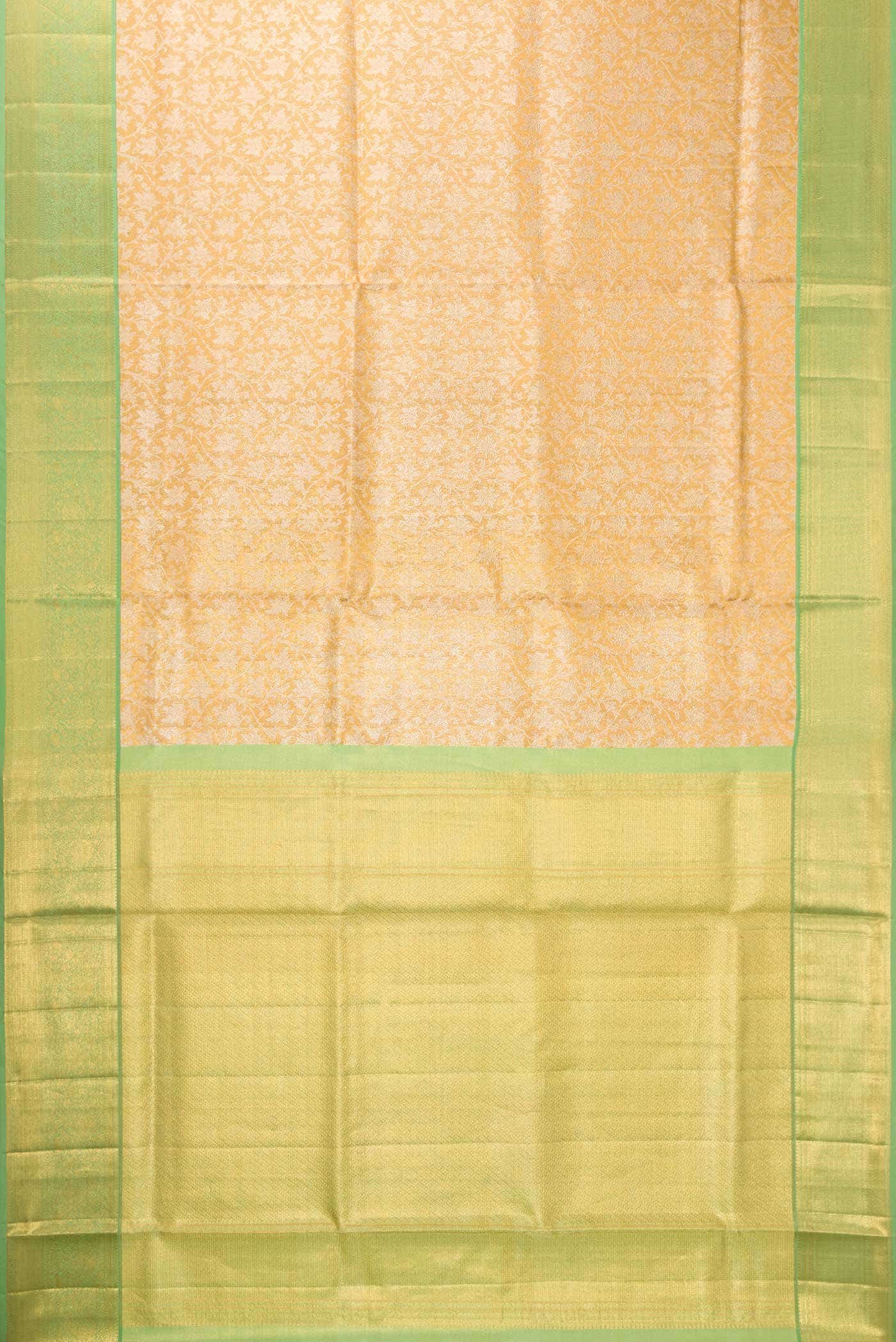Gold Dual Tone Kanchipuram Tissue Silk Saree
