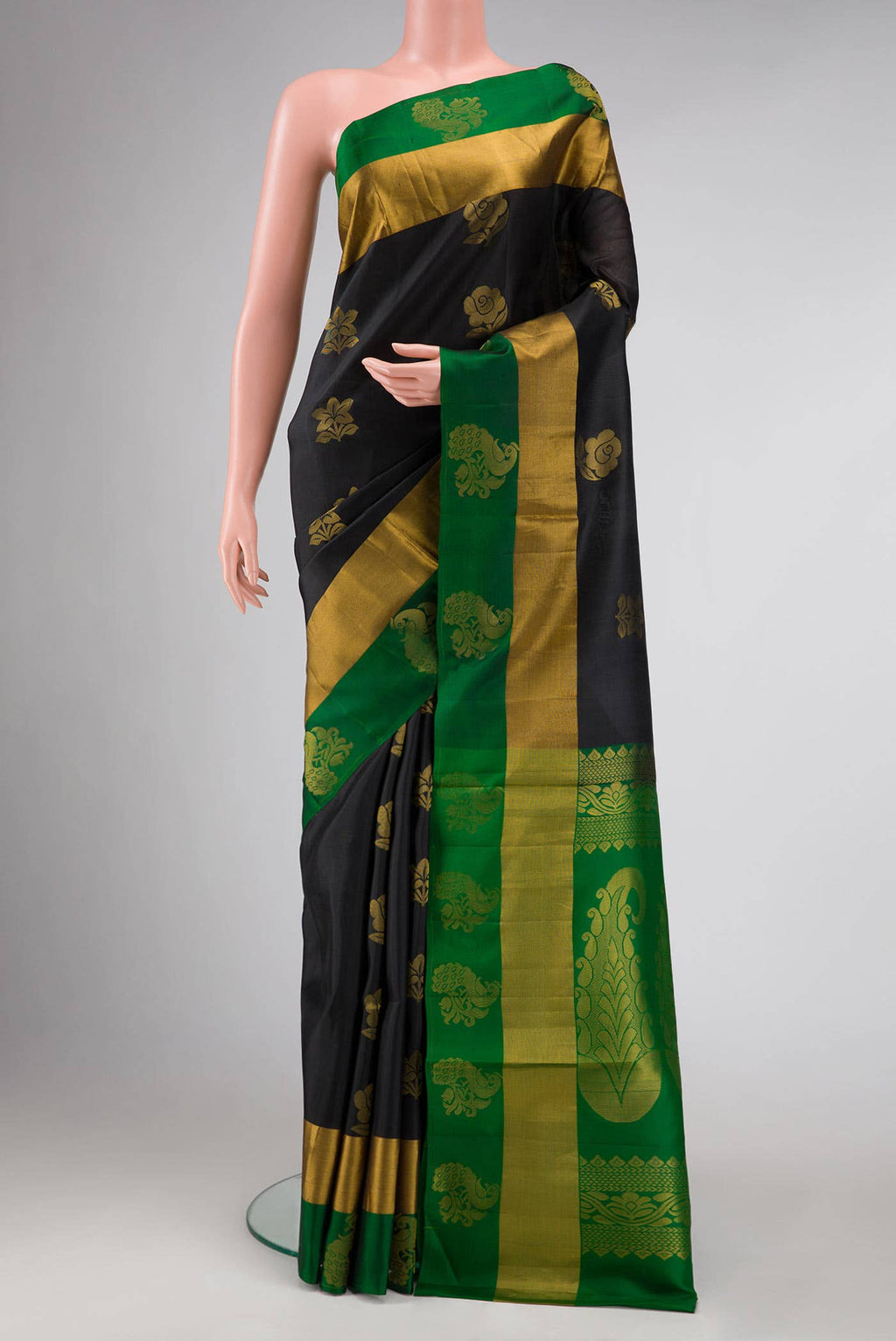 Black Soft Silk Saree