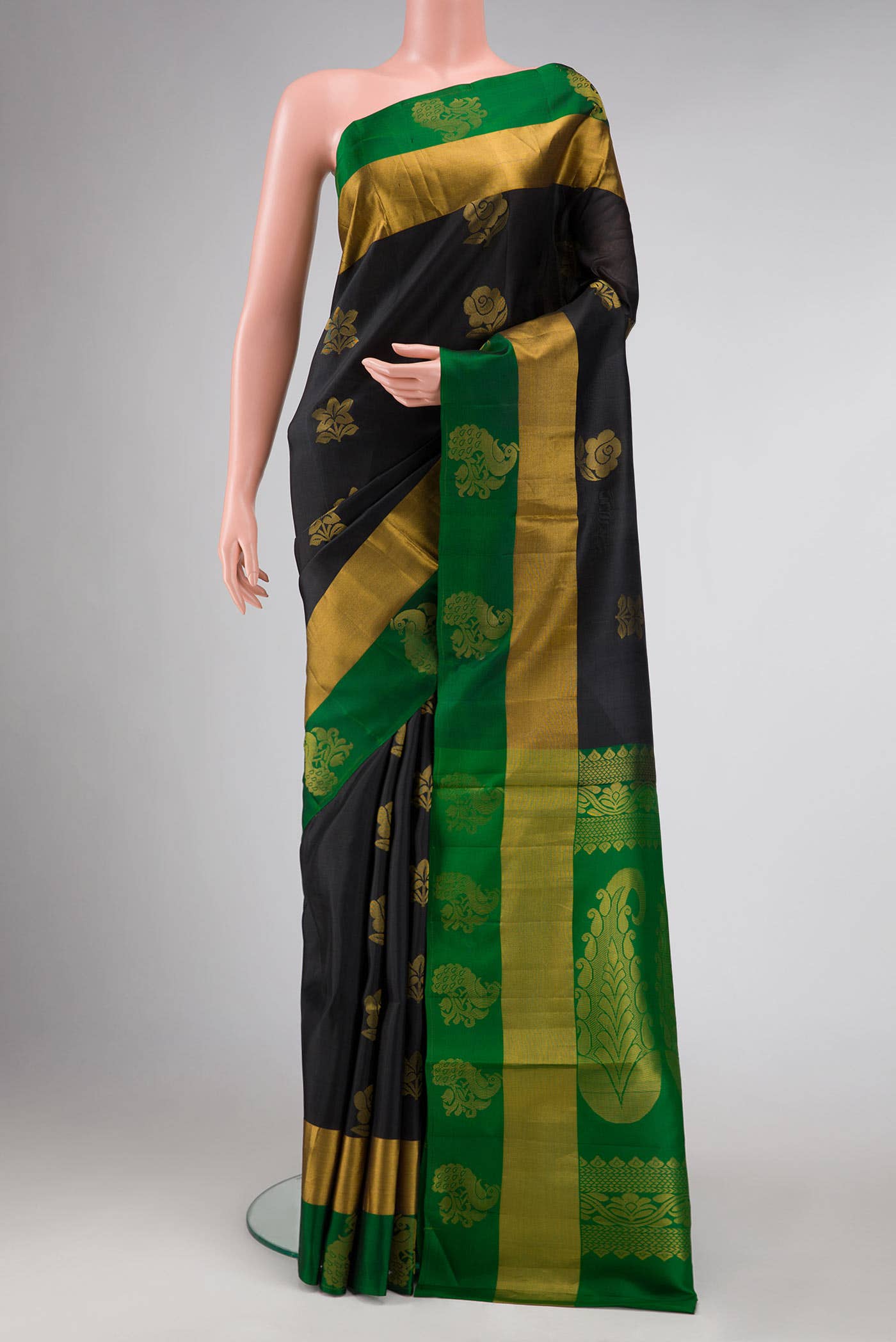 Black Soft Silk Saree
