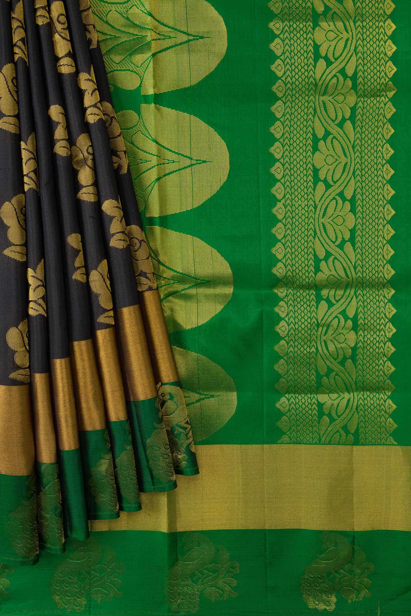 Black Soft Silk Saree