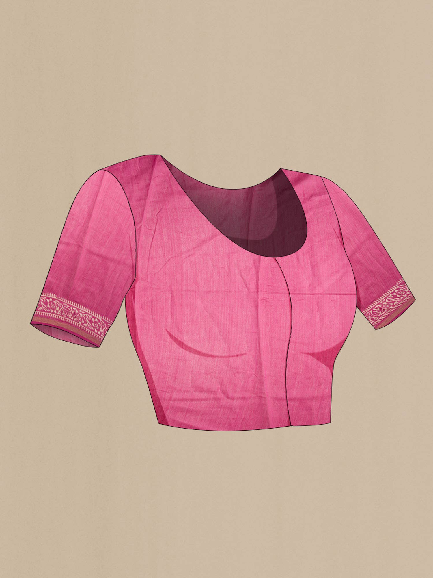 Pink Chanderi Silk Cotton Saree