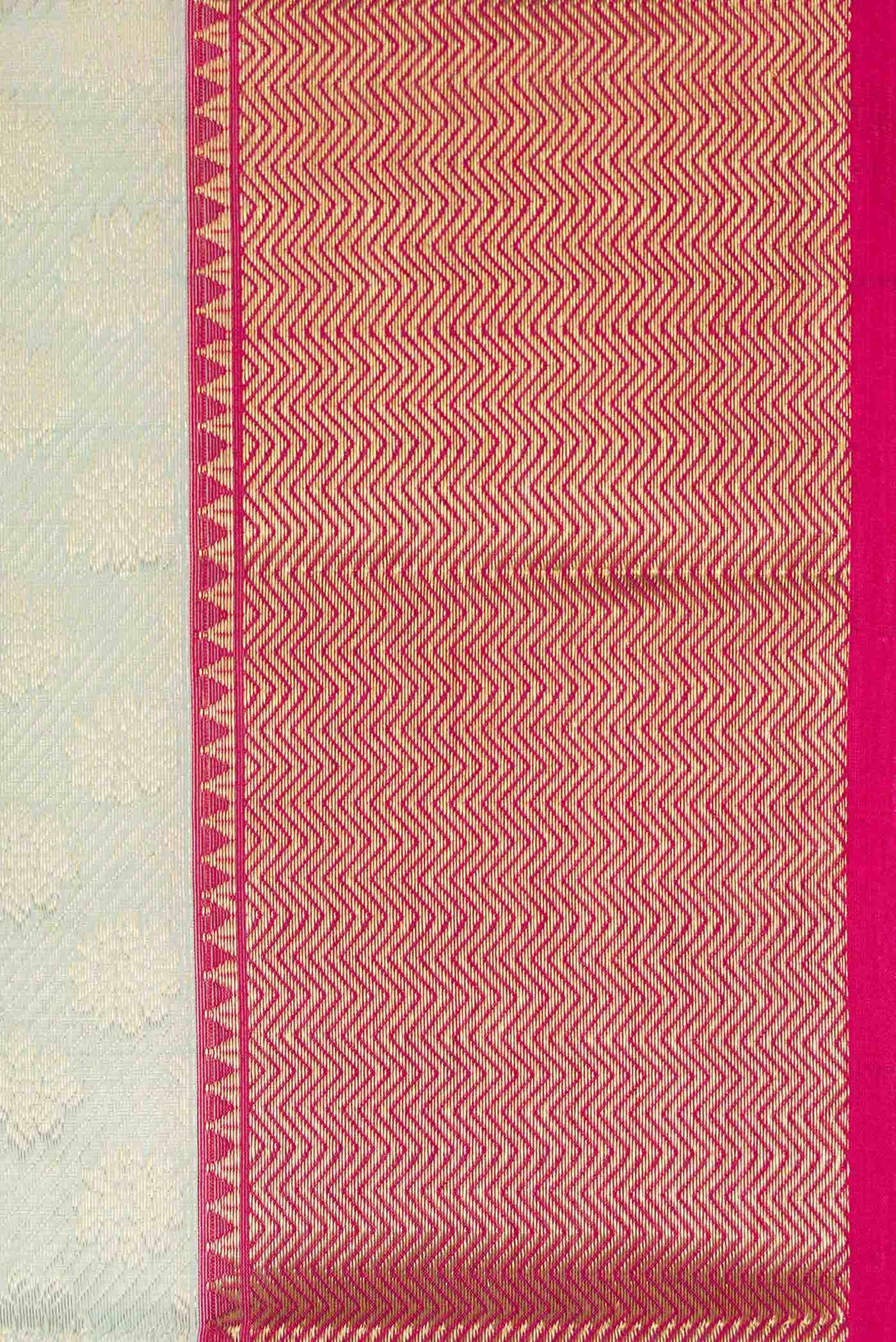 Sea Green Dual Tone Chanderi Tissue Silk Saree
