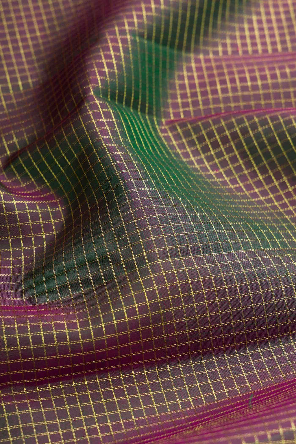 Green Dual Tone Kanchipuram Silk Saree
