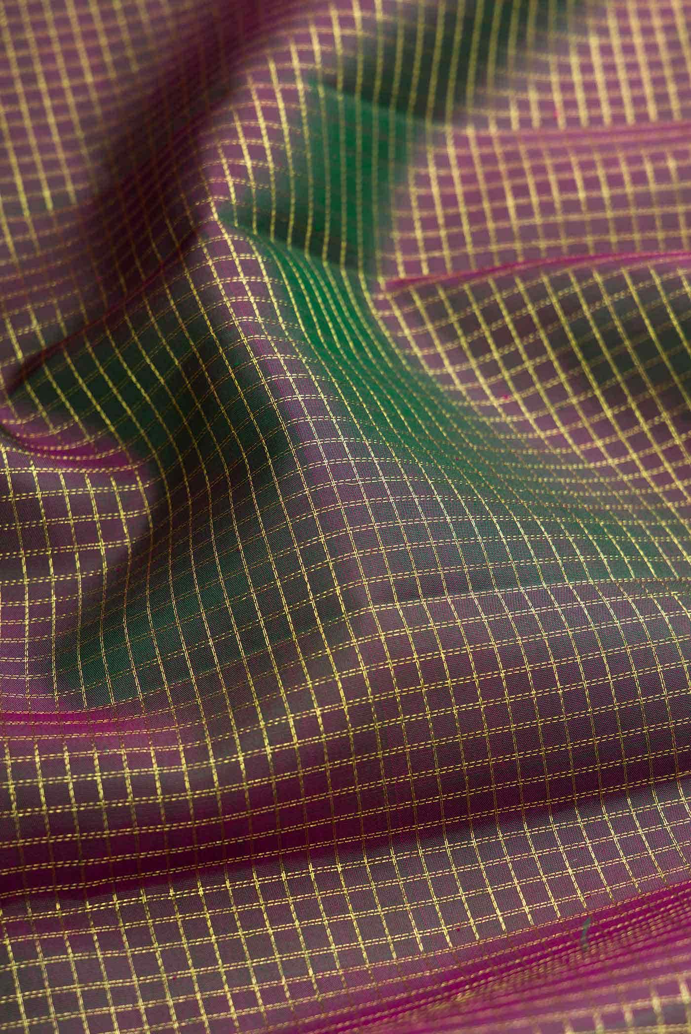 Green Dual Tone Kanchipuram Silk Saree
