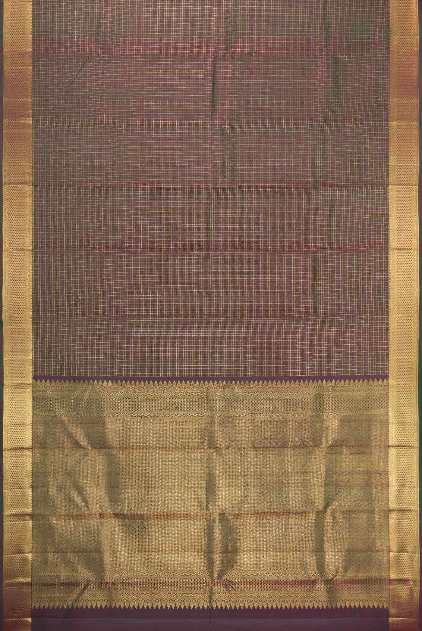 Green Dual Tone Kanchipuram Silk Saree