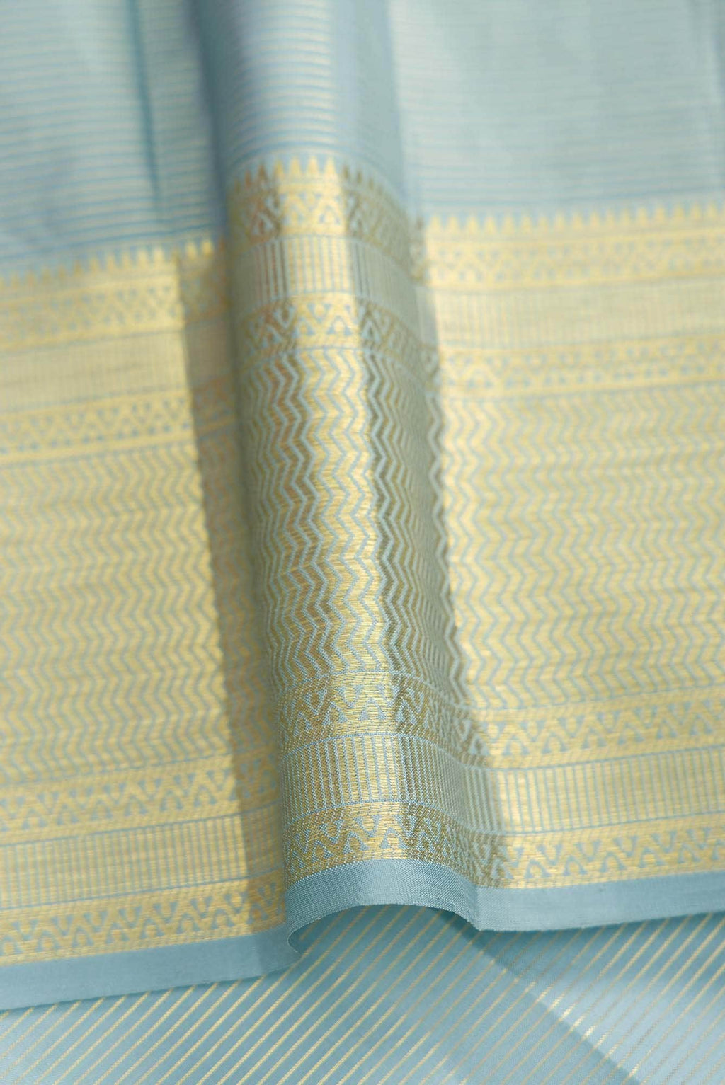 Grey Dual Tone Kanchipuram Silk Saree