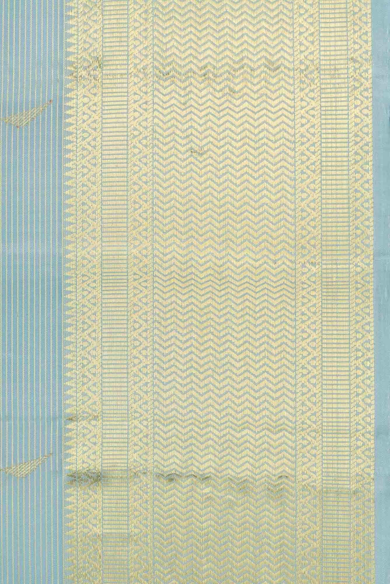 Grey Dual Tone Kanchipuram Silk Saree