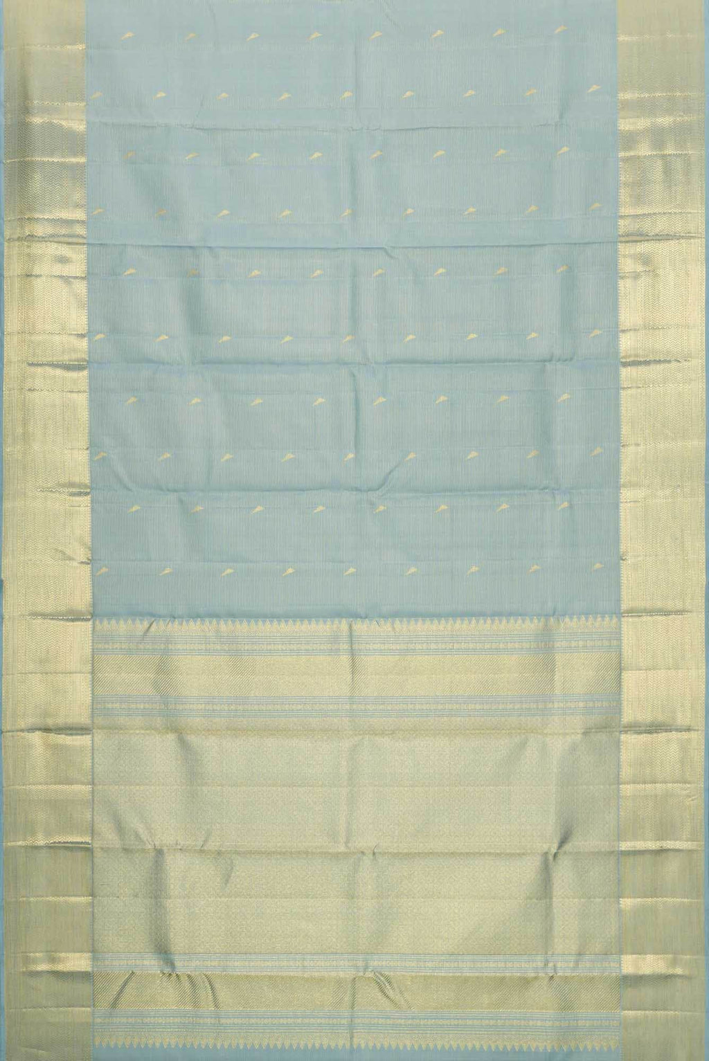 Grey Dual Tone Kanchipuram Silk Saree