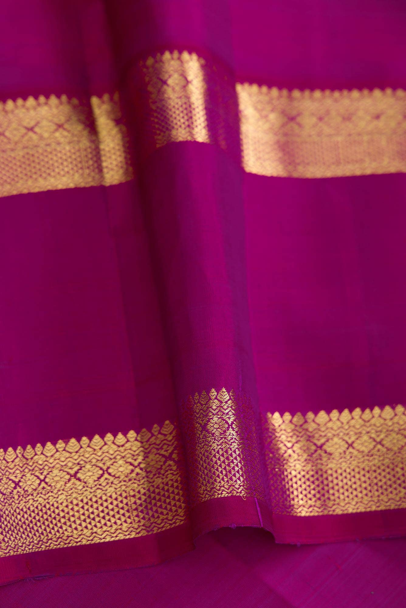 Beige Dual Tone Kanchipuram Silk Saree