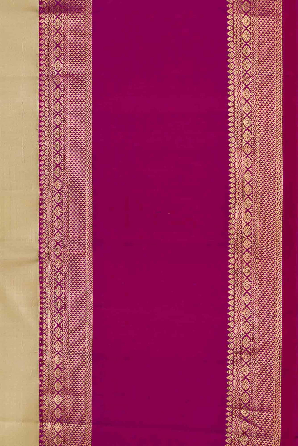 Beige Dual Tone Kanchipuram Silk Saree