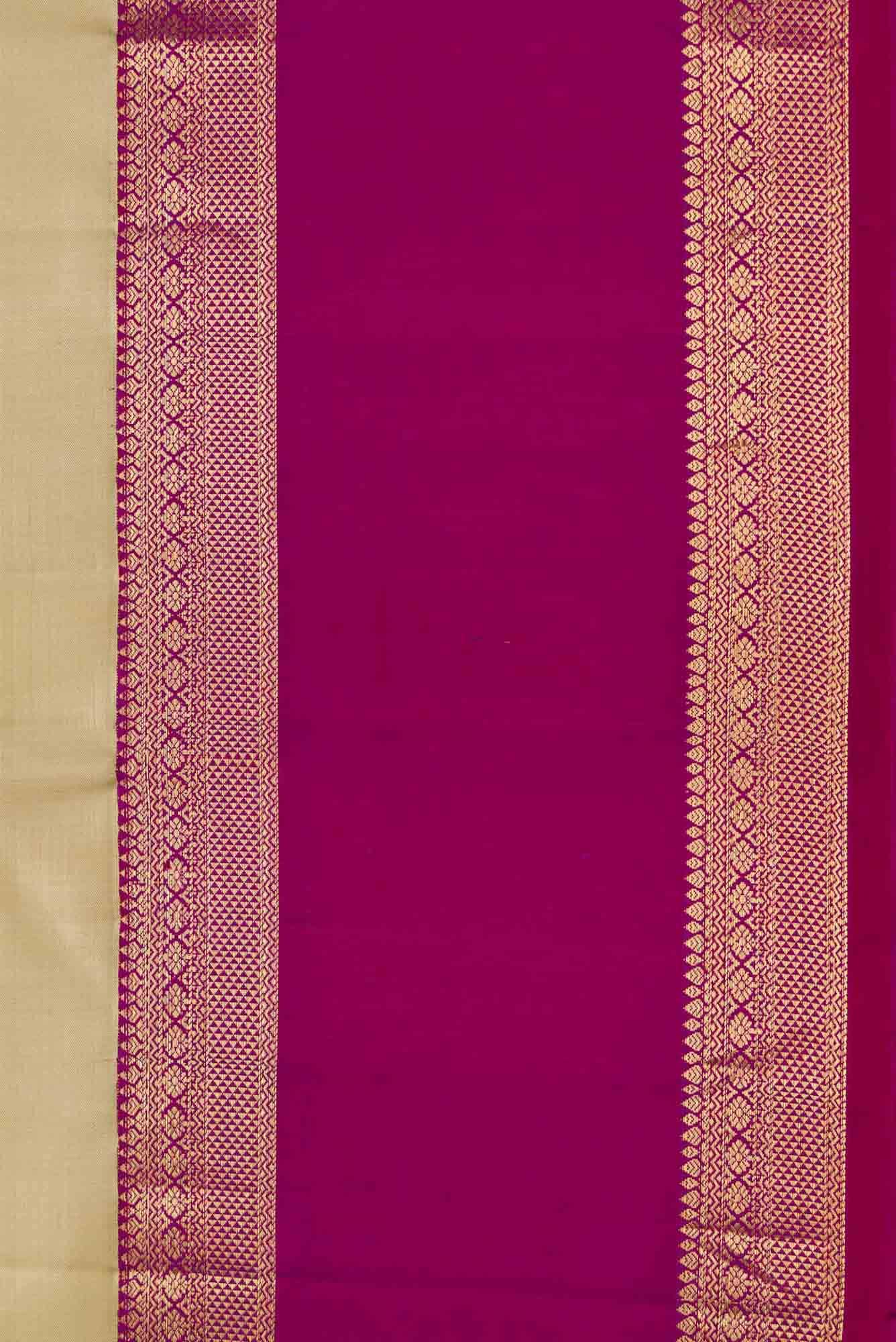Beige Dual Tone Kanchipuram Silk Saree