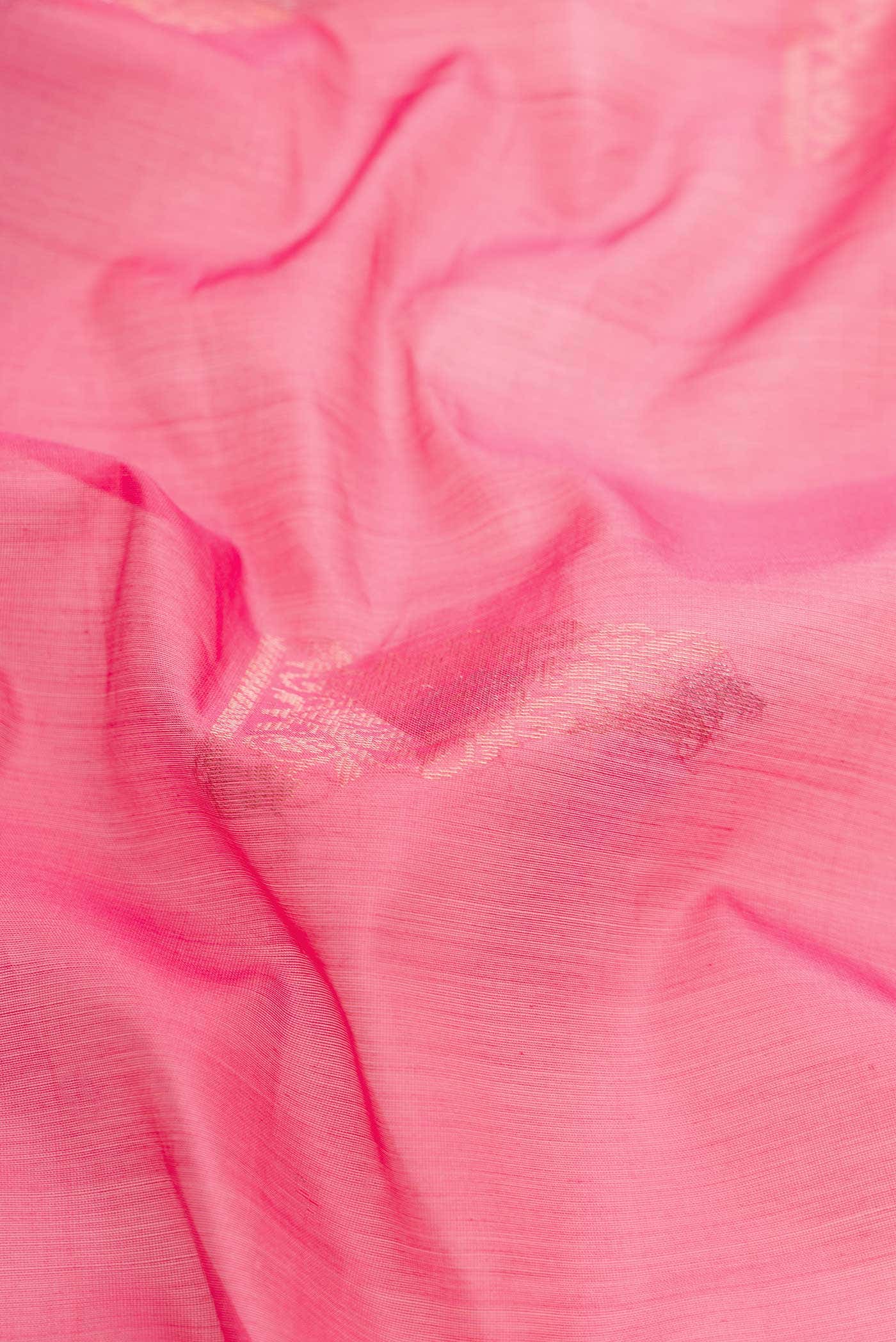 Pink Silk Cotton Saree