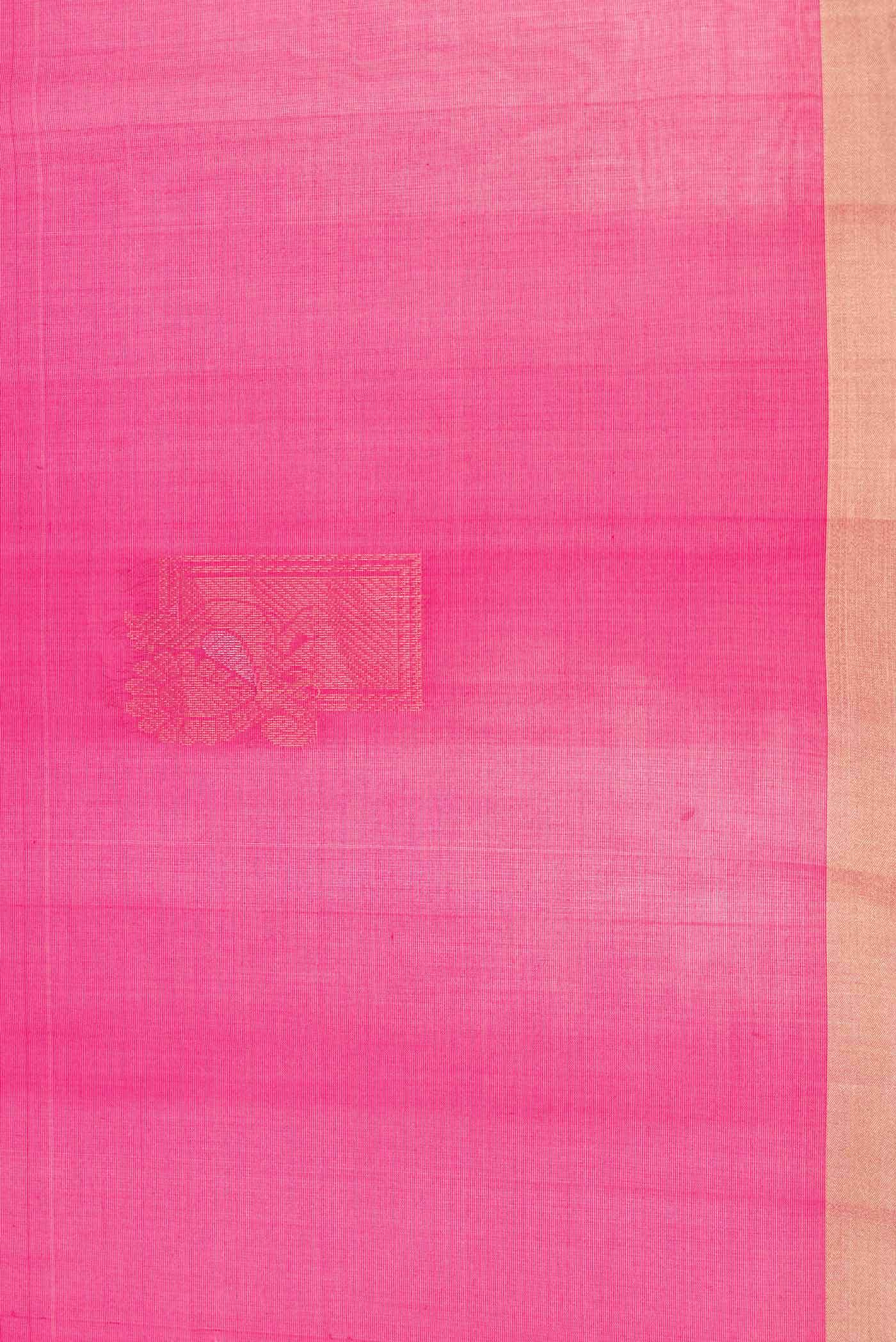 Pink Silk Cotton Saree