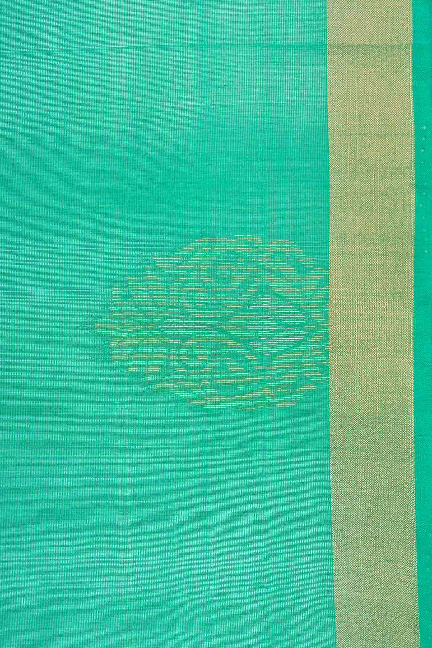 Green Dual Tone Silk Cotton Saree