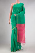 Green Dual Tone Silk Cotton Saree