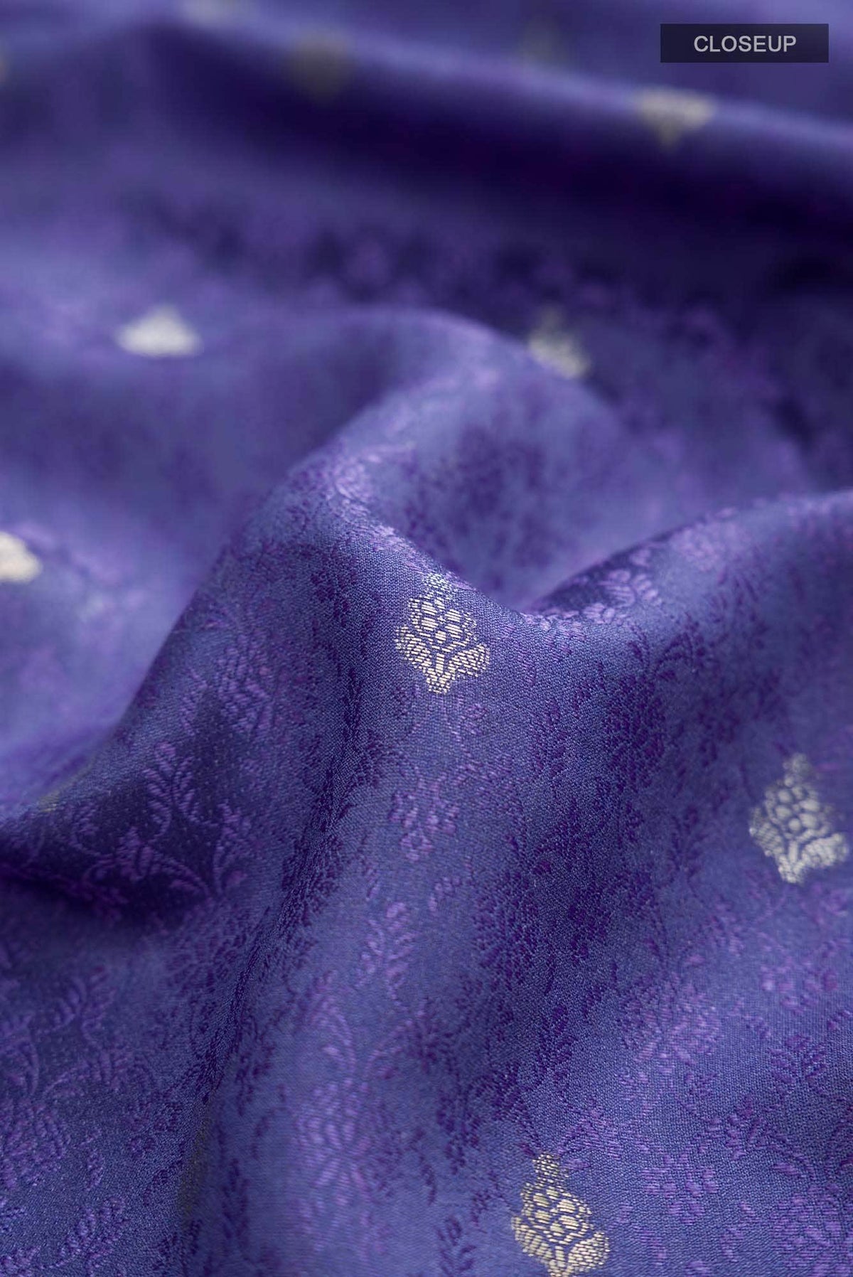 Lavender Tussar Silk Saree