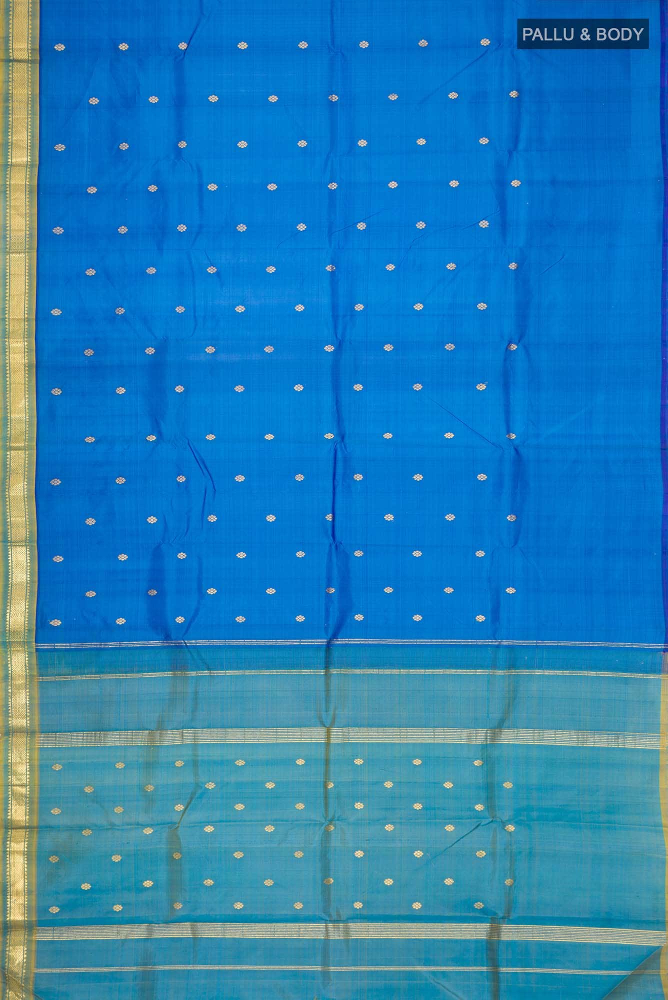 Blue Kanchipuram Silk Saree