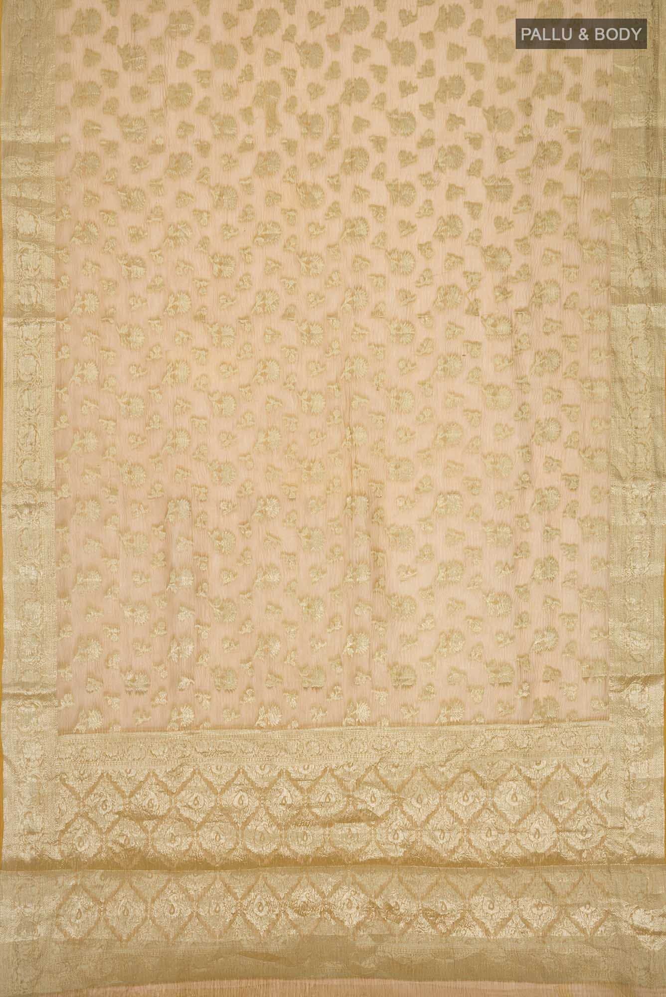 Yellow Tissue Silk Saree