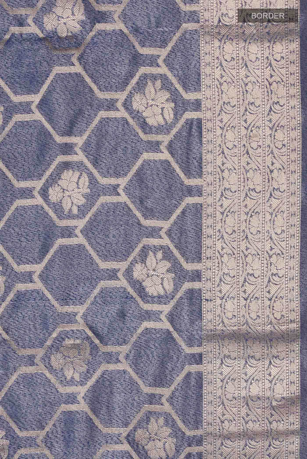 Blue Tissue Silk Saree