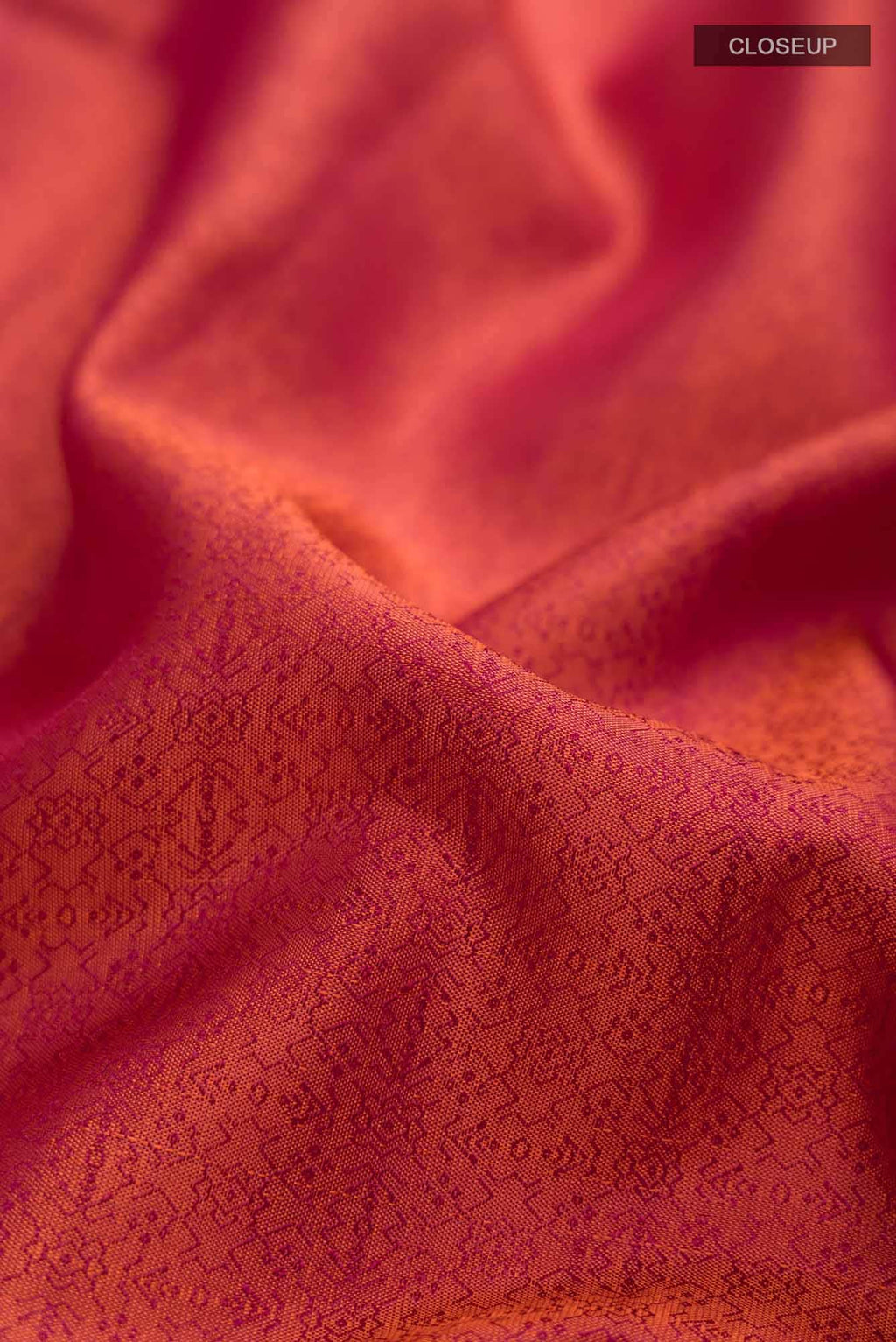 Orange Kanchipuram Silk Saree