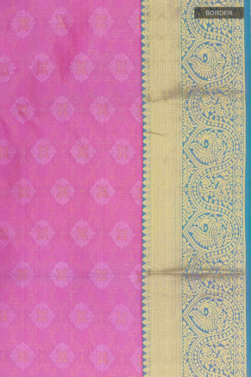 Pink Kanchipuram Silk Saree